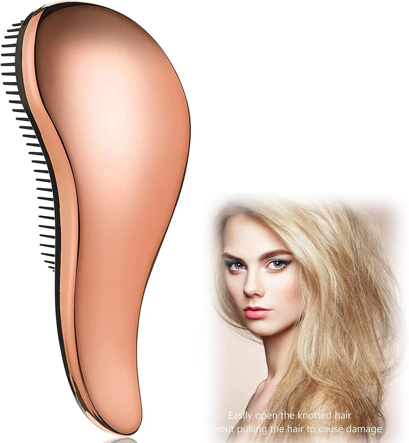 برس باز کننده گره مو Excefore، ست برس مو ماساژ ضد گره، برس صاف کننده مو بدون درد برای موهای فر، ضخیم، طبیعی، صاف، نازک، مرطوب یا خشک برای زنان، کودکان و خردسالان (رزگلد) برس باز کننده گره مو Excefore، ست برس مو ماساژ ضد گره، برس صاف کننده مو بدون درد برای موهای فر، ضخیم، طبیعی، صاف، نازک، مرطوب یا خشک برای زنان، کودکان و خردسالان (رزگلد)
