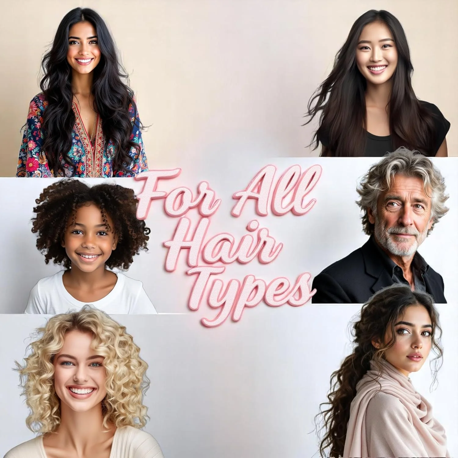 برس موی گره باز کن سازگار با محیط زیست برای زنان، مردان و کودکان - شانه موی ملایم و بدون گره برای موهای فر، صاف و خیس - بژ