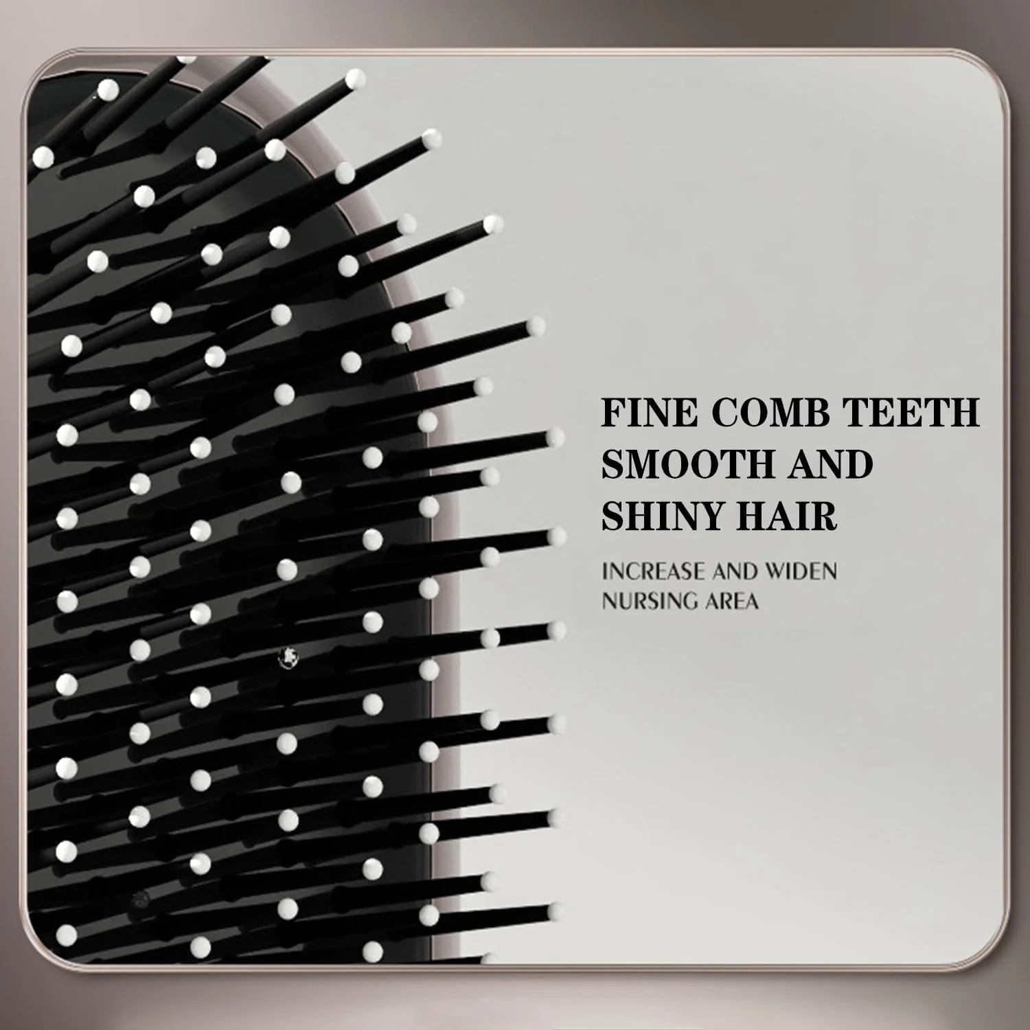 برس مو کوسن دار DMG TECH - شانه ماساژ و باز کننده گره با پنجه های تمیز کننده مخفی، برس پارویی ضد الکتریسیته ساکن برای زنان و مردان، کاهش شکستگی و خشک کردن سریعتر مو - مشط وسادة هوائیة