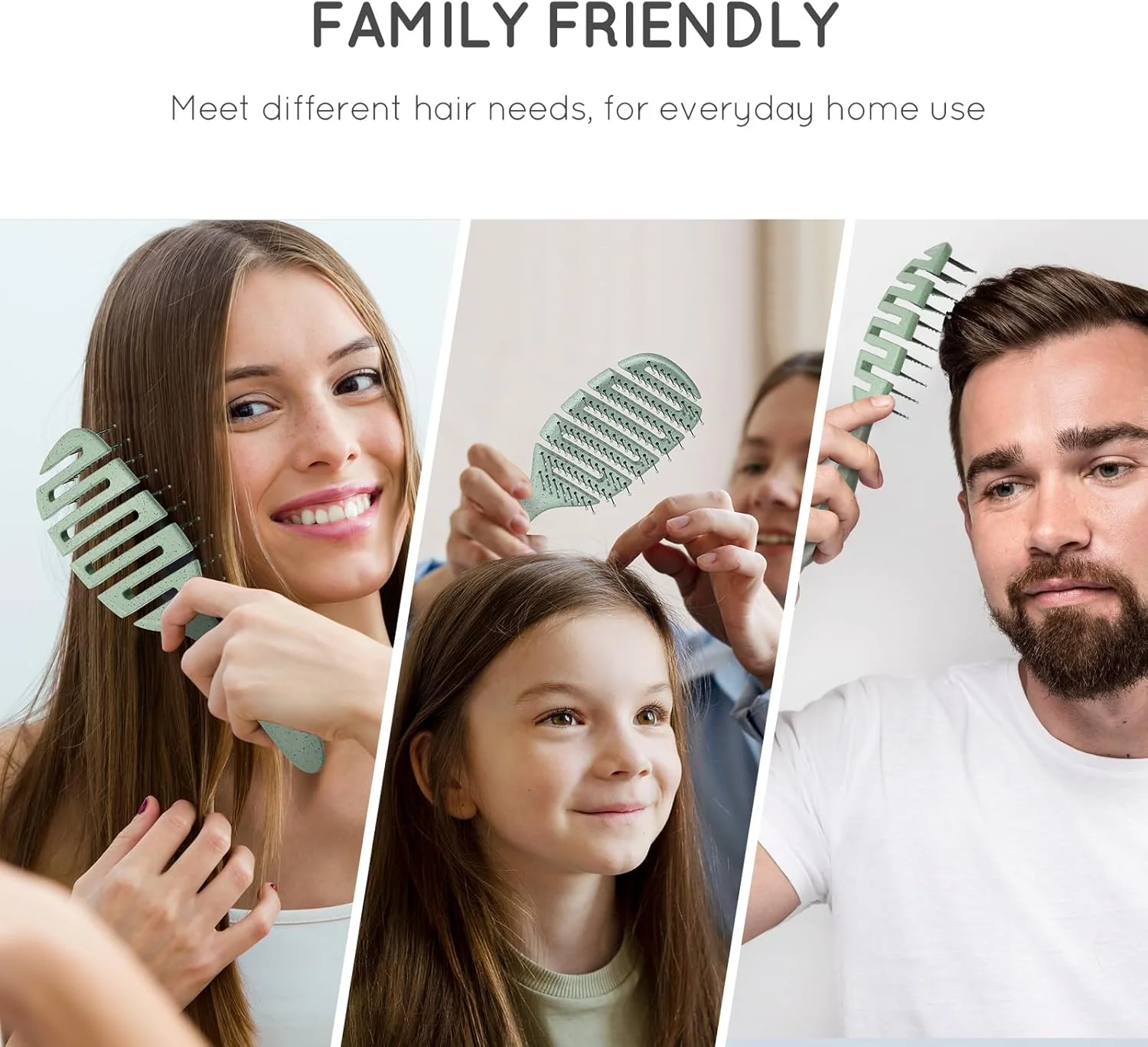 برس باز کننده گره مو Ecoed، برس باز کننده گره مو با تهویه برای موهای صاف، موج دار، فر و نازک، صاف کننده سریع موهای خشک و مرطوب برای زنان و مردان، مواد سازگار با محیط زیست و برس باز کننده گره مو Ecoed، برس باز کننده گره مو با تهویه برای موهای صاف، موج دار، فر و نازک، صاف کننده سریع موهای خشک و مرطوب برای زنان و مردان، مواد سازگار با محیط زیست و