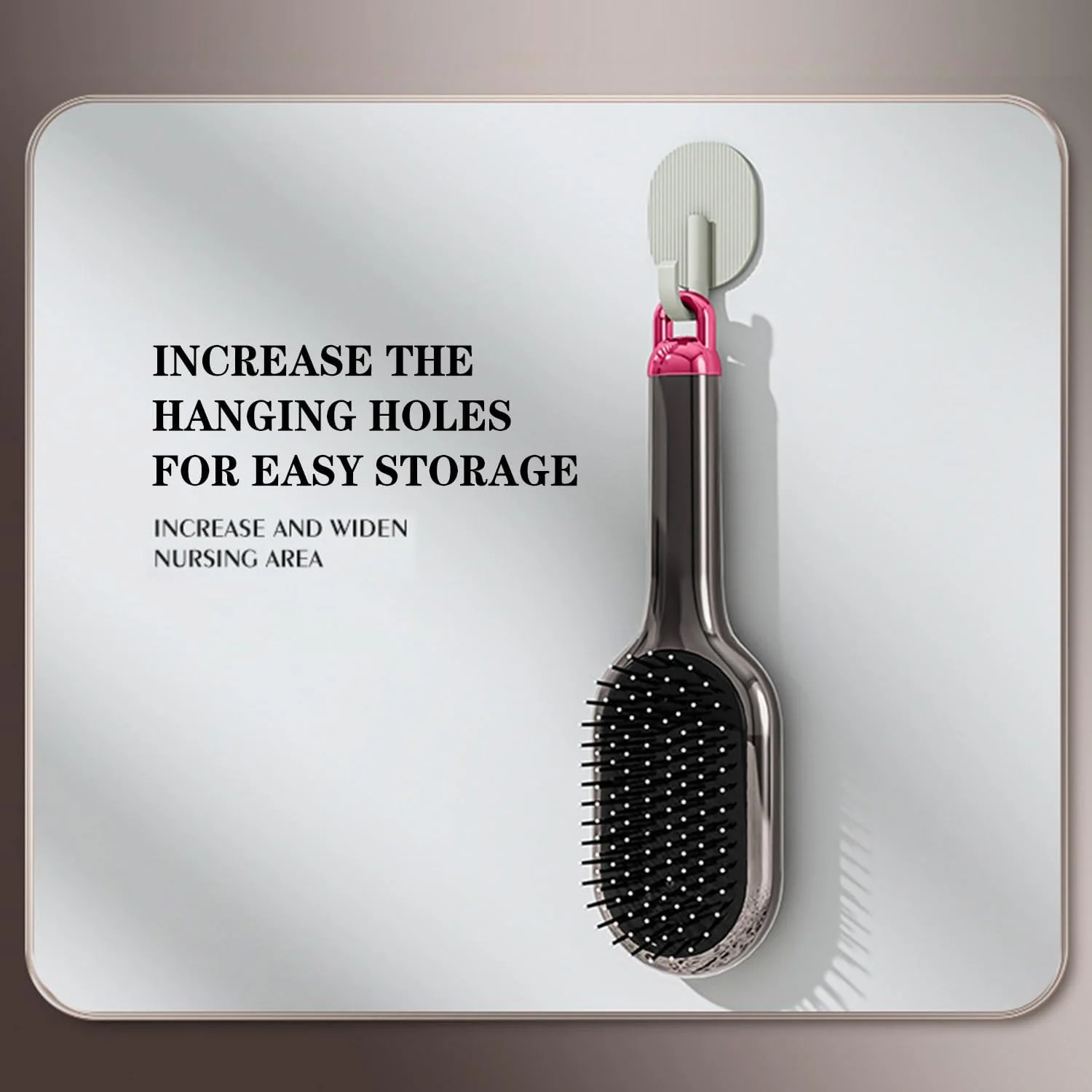 برس مو کوسن دار DMG TECH - شانه ماساژ و باز کننده گره با پنجه های تمیز کننده مخفی، برس پارویی ضد الکتریسیته ساکن برای زنان و مردان، کاهش شکستگی و خشک کردن سریعتر مو - مشط وسادة هوائیة