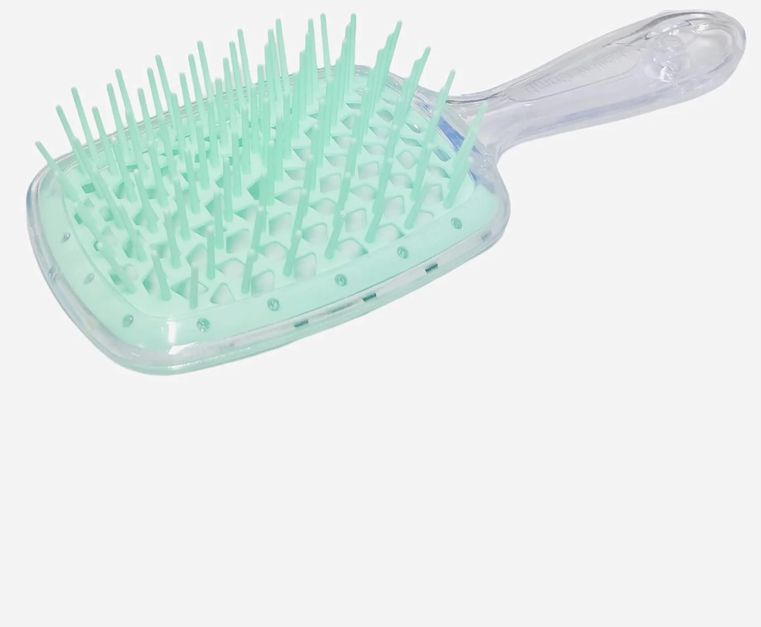 برس موی ضد گره BananaHome، برس موی ضد الکتریسیته ساکن، شانه فر کننده ماساژ توخالی برای موهای طبیعی فر، خیس، خشک، ضخیم، صاف و بلند (سبز شفاف)