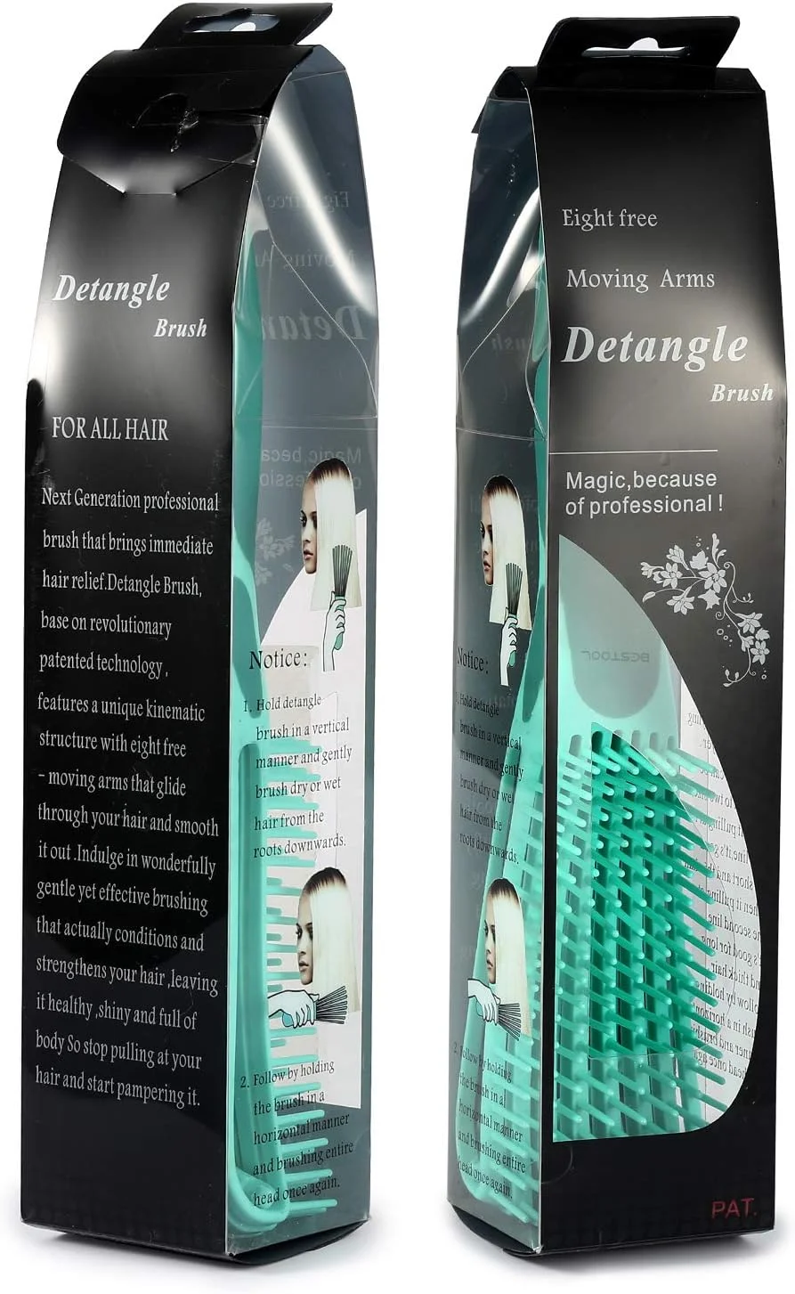 برس مو BESTOOL، برس گره باز کن برای موهای مشکی طبیعی، برس گره باز کن برای موهای فر آفریقایی 3/4abc، ایده آل برای موهای خیس یا خشک (سبز) برس مو BESTOOL، برس گره باز کن برای موهای مشکی طبیعی، برس گره باز کن برای موهای فر آفریقایی 3/4abc، ایده آل برای موهای خیس یا خشک (سبز)