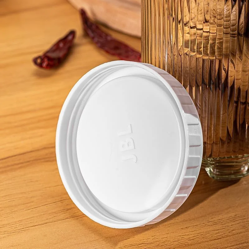 ست ظروف آشپزخانه قابل انباشت پلاتو، ظروف شیشه ای شفاف با درب محکم، مناسب برای نگهداری مواد غذایی مانند شیرینی، کلوچه، برنج، شکر، آرد، پاستا و آجیل (3 تکه)