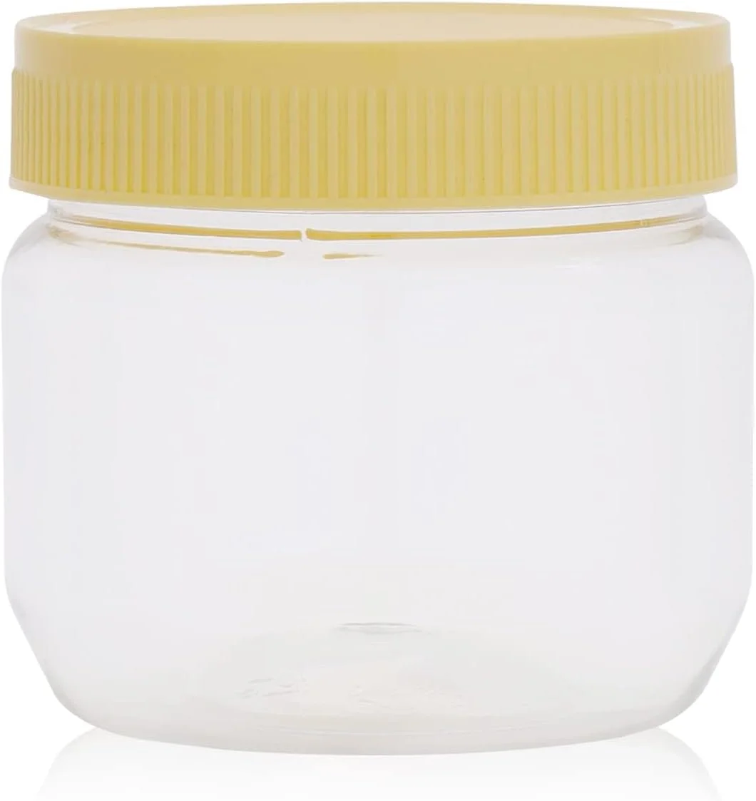 ست 6 عددی ظروف گرد درب‌دار On Mart، ظرف پلاستیکی 250 میلی‌لیتری PET، ظرف شفاف برای نگهداری مواد غذایی، بدون BPA، مناسب برای نمایش، انبار، نگهداری در خانه و آشپزخانه، شفاف