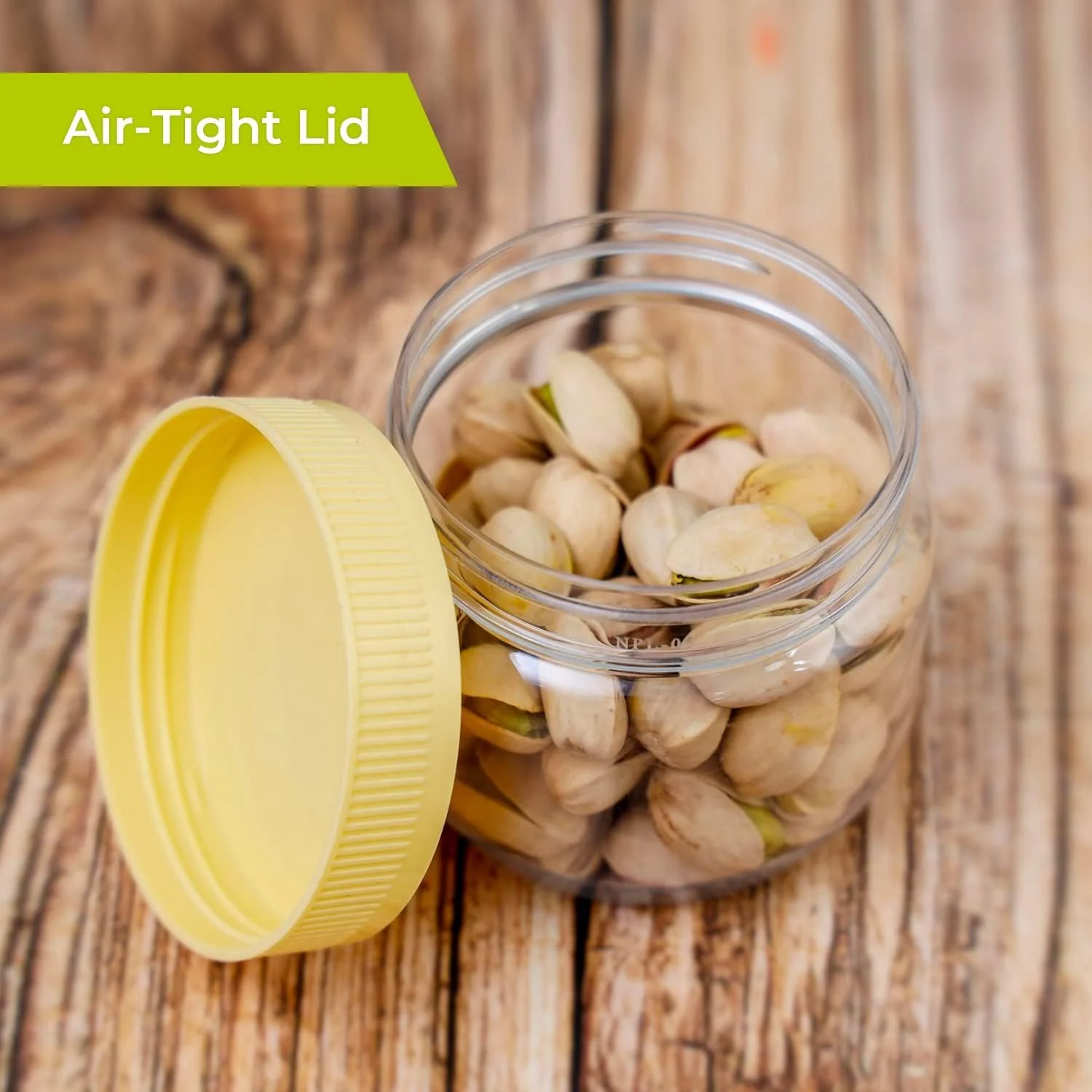 ست 6 تکه ظروف گرد درب دار PET، ظرف پلاستیکی 500 میلی لیتری، ظرف شفاف برای نگهداری مواد غذایی، ظرف بدون BPA برای نمایش، نگهداری در خانه و آشپزخانه، شفاف