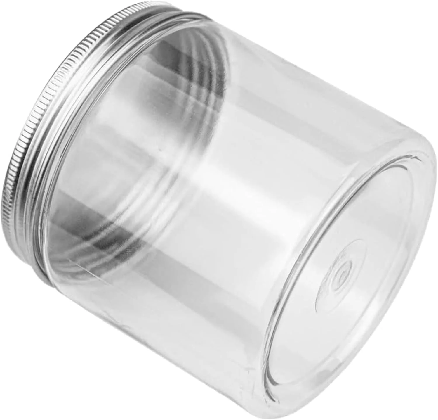 ظروف پلاستیکی، ظروف نگهدارنده پلاستیکی غذا، گرد، شفاف، درب آلومینیومی پیچی محکم، ظرف نگهداری غذای حیوانات خانگی، بسته 12 عددی 400 میلی لیتری