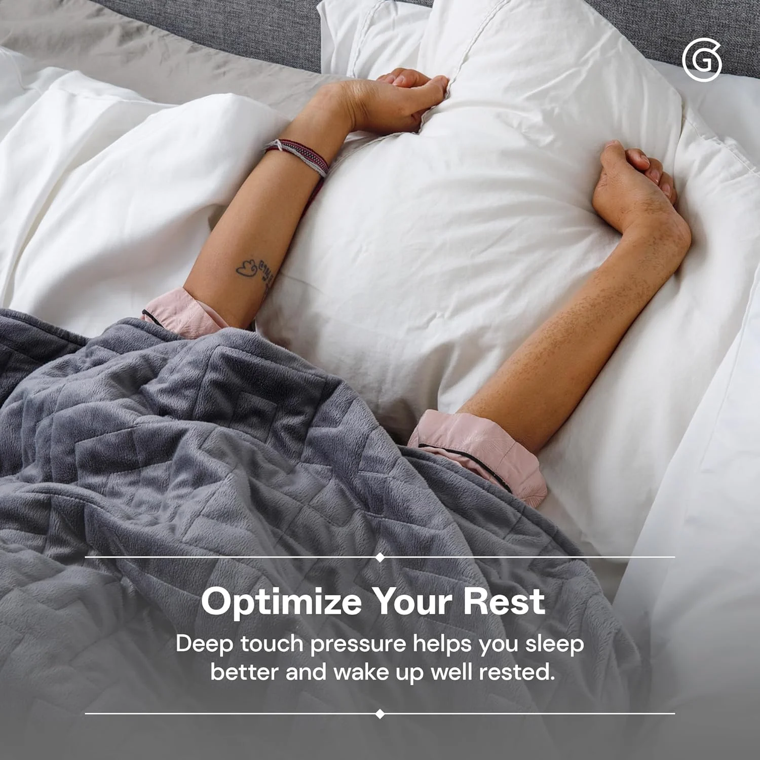 پتوهای سنگین گرانشی برای بزرگسالان، 9 کیلوگرم، خاکستری (122x183 سانتی متر، یک نفره) - پتوی نخی سنگین و راحت با مهره های شیشه ای - روکش لحاف میکروفیبر فوق العاده نرم و قابل تنفس - قابل شستشو در ماشین لباسشویی