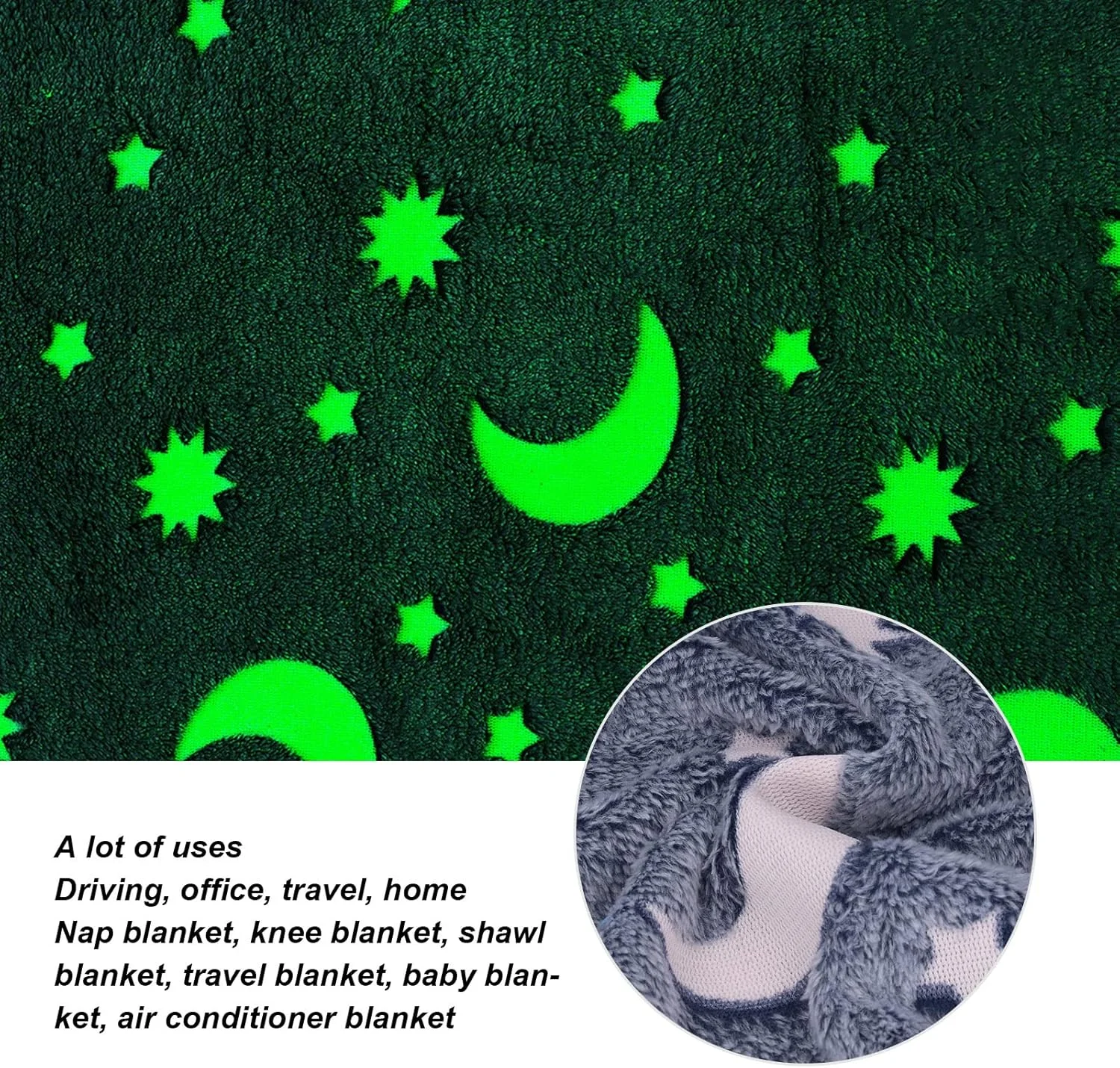 پتو ستاره ای شب نما Haofy برای کودکان، پتوی پلی استر نرم و گرم مناسب تخت، مبل و تمام فصول (خاکستری آبی) پتو ستاره ای شب نما Haofy برای کودکان، پتوی پلی استر نرم و گرم مناسب تخت، مبل و تمام فصول (خاکستری آبی)