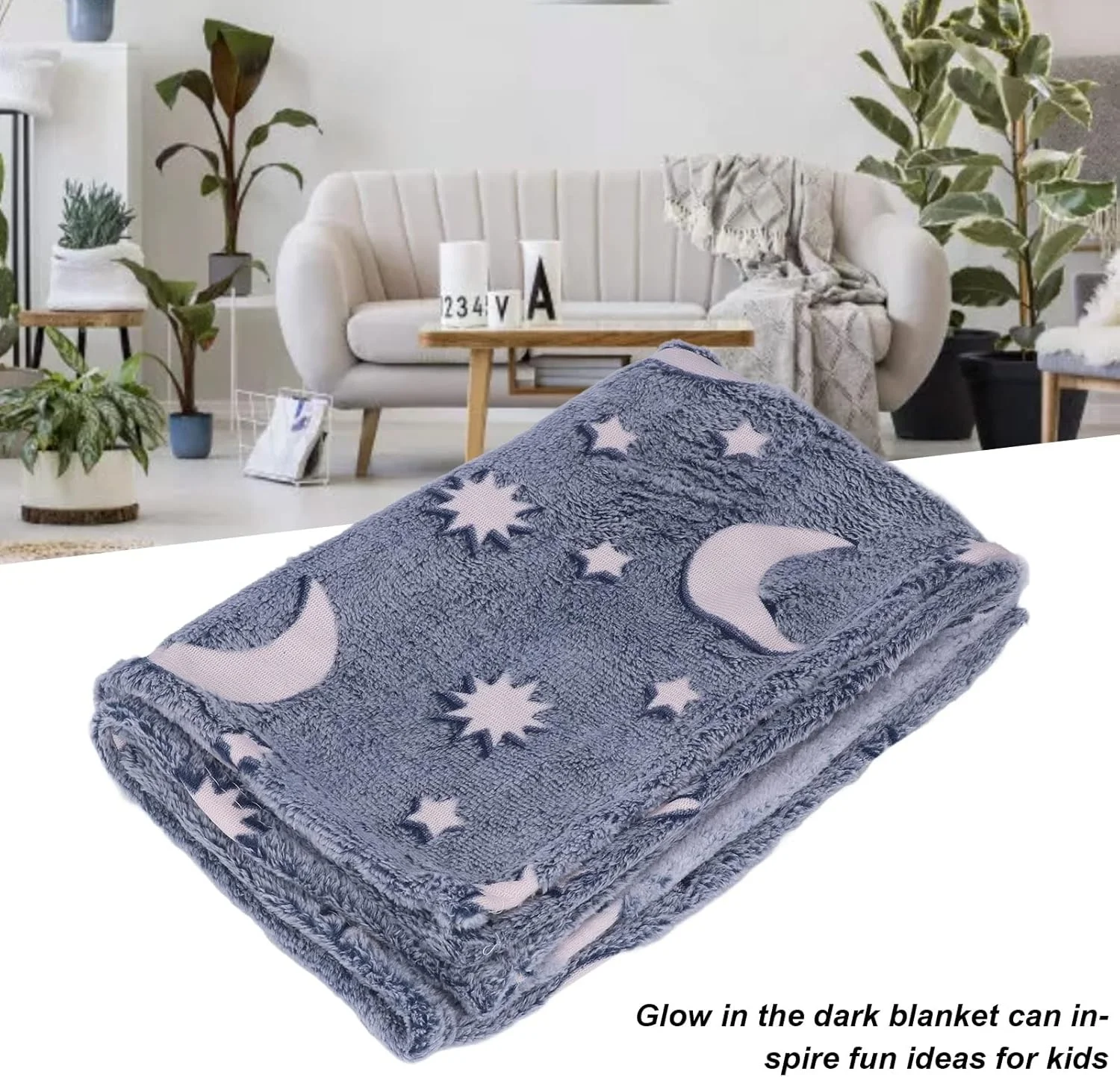 پتو ستاره ای شب نما Haofy برای کودکان، پتوی پلی استر نرم و گرم مناسب تخت، مبل و تمام فصول (خاکستری آبی) پتو ستاره ای شب نما Haofy برای کودکان، پتوی پلی استر نرم و گرم مناسب تخت، مبل و تمام فصول (خاکستری آبی)