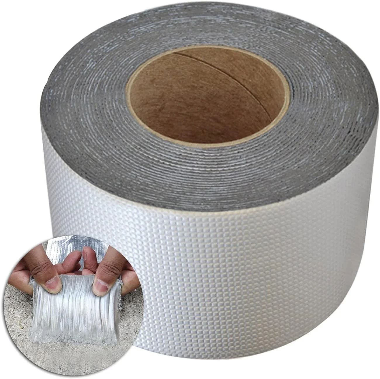 نوار سوپر ضد آب حرفه ای Lonimia، نوار آب بندی بوتیل فویل آلومینیومی برای نشتی، برای نشتی سقف، ترک سطح، شکاف طاقچه پنجره، سایبان، پارگی لوله، آب بندی قایق و غیره (10 * 500 سانتی متر)