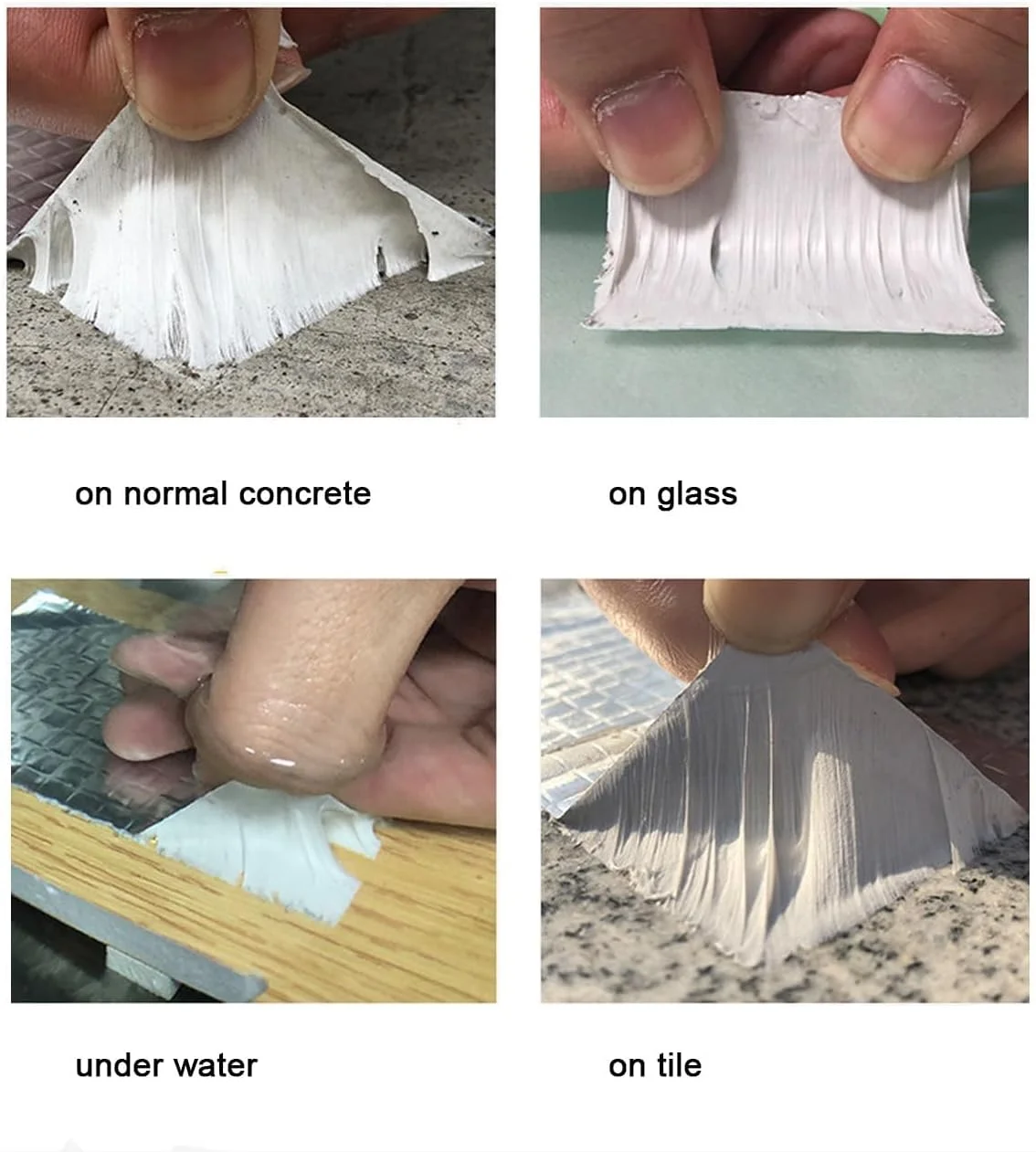 نوار سوپر ضد آب حرفه ای Lonimia، نوار آب بندی بوتیل فویل آلومینیومی برای نشتی، برای نشتی سقف، ترک سطح، شکاف طاقچه پنجره، سایبان، پارگی لوله، آب بندی قایق و غیره (10 * 500 سانتی متر)