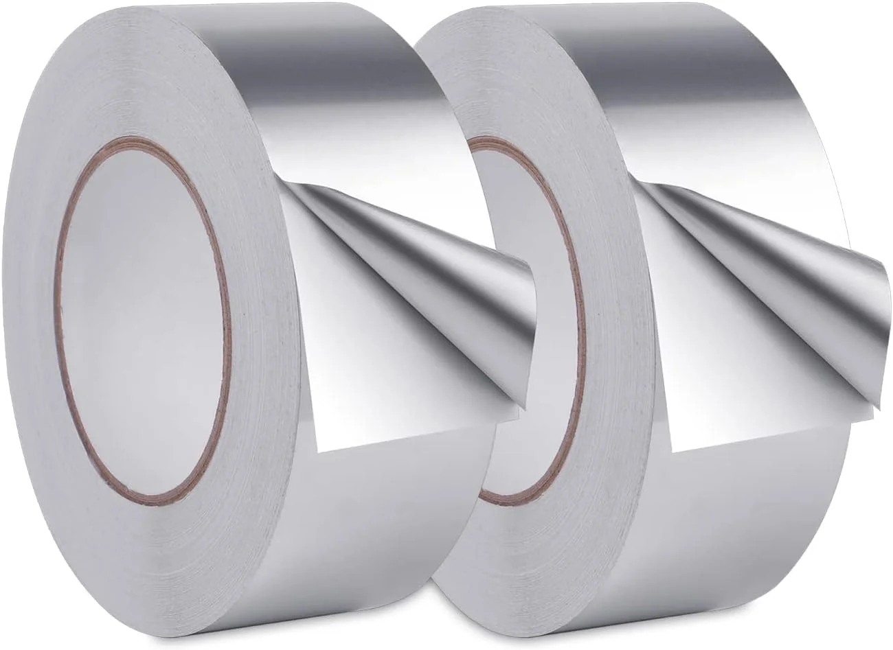 نوار فویل آلومینیومی Odluzy، بسته 2 عددی، نوار مقاوم در برابر حرارت بالا، نوار آب بندی HVAC، نوار چسب فلزی، نوار نقره ای برای کانال کشی، دریچه خشک کن، HVAC، 1.9 اینچ در 11 یارد (32.8 فوت) نوار فویل آلومینیومی Odluzy، بسته 2 عددی، نوار مقاوم در برابر حرارت بالا، نوار آب بندی HVAC، نوار چسب فلزی، نوار نقره ای برای کانال کشی، دریچه خشک کن، HVAC، 1.9 اینچ در 11 یارد (32.8 فوت)