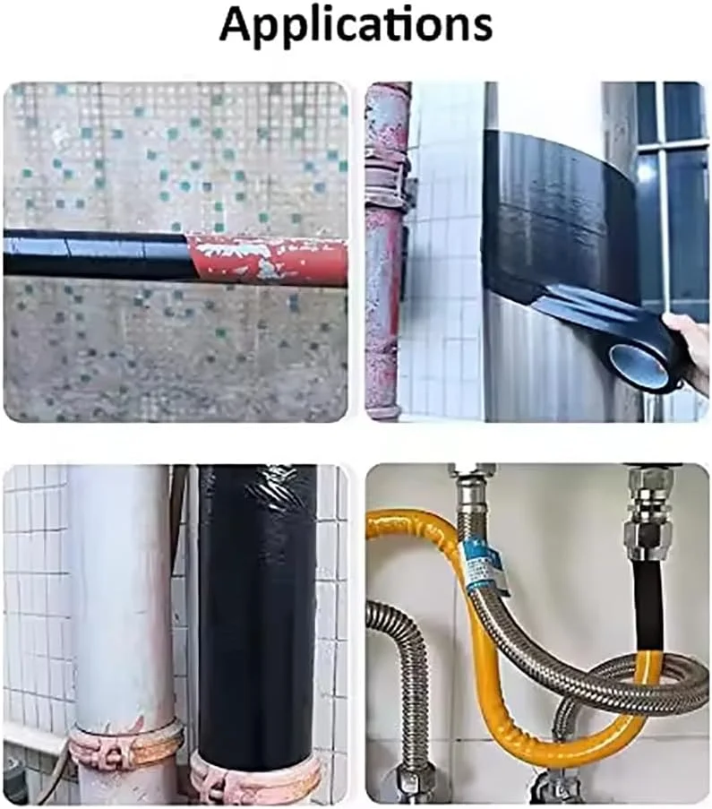 Rubik Pipe Insulation Waterproof Tape, 48mm Width x 20m Length, Anti Corrosion, PVC Duct Tape for Pipeline Cable Wrapping (1 Pack)