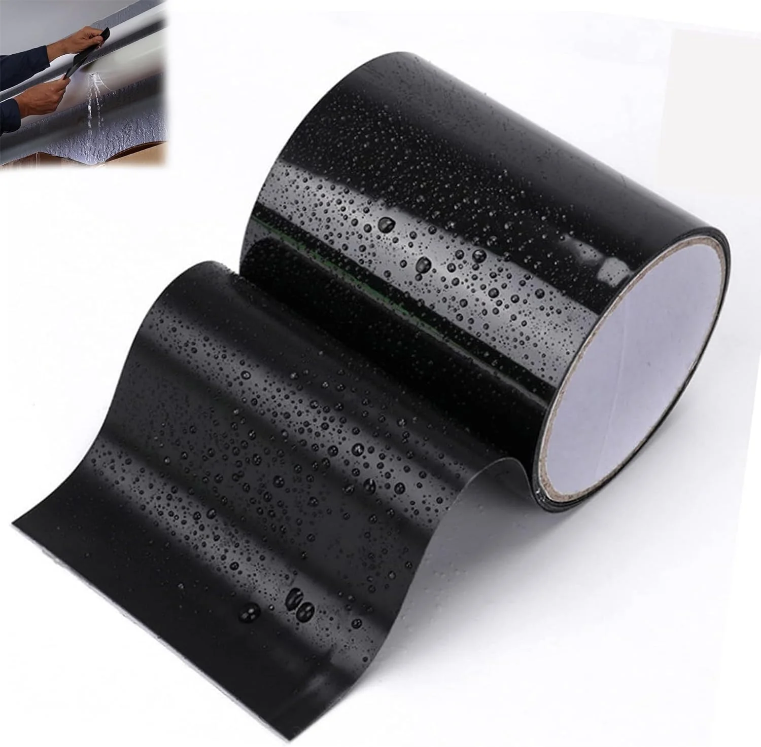 نوار ضد آب لاستیکی Xspring، نوار چسب حرفه ای برای جلوگیری از نشتی و ترک خوردگی برای تعمیر سوراخ ها، ترک ها، شکاف لوله ها، سقف، نوار ضد آب مشکی، نوار سیلیکونی (1.5 متر در 10 سانتی متر) نوار ضد آب لاستیکی Xspring، نوار چسب حرفه ای برای جلوگیری از نشتی و ترک خوردگی برای تعمیر سوراخ ها، ترک ها، شکاف لوله ها، سقف، نوار ضد آب مشکی، نوار سیلیکونی (1.5 متر در 10 سانتی متر)