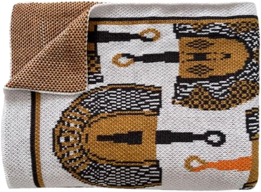 پتو گارکان طرح استتار پیکسلی به سبک وینتیج، مناسب کمپینگ در فضای باز، پتو مبل بافتنی برای دفتر کار