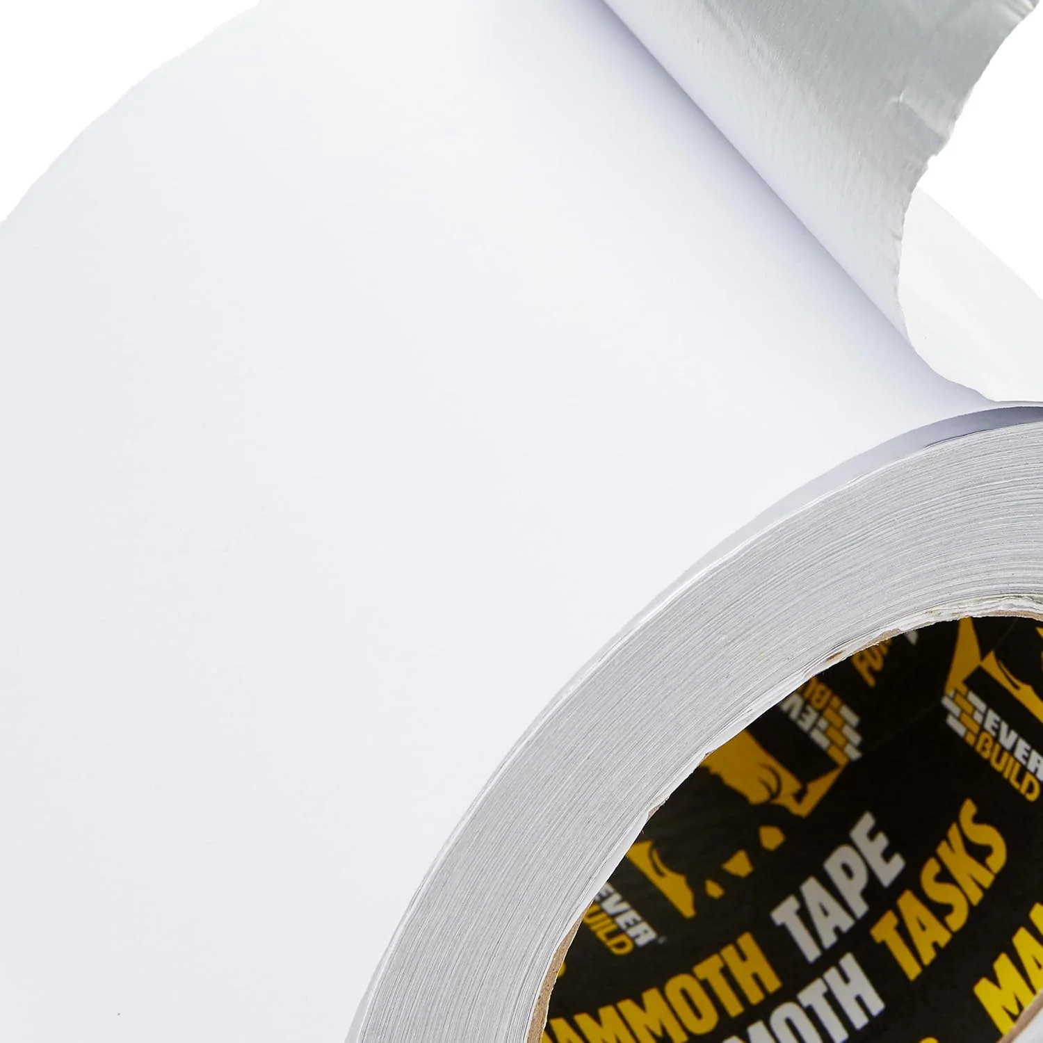 نوار آلومینیومی ماموت اوربیلد | نوار فویل آلومینیومی بازتابنده حرارت و نور برای محافظت از سیم ها و لوله ها - نقره ای - 100 میلی متر × 45 متر