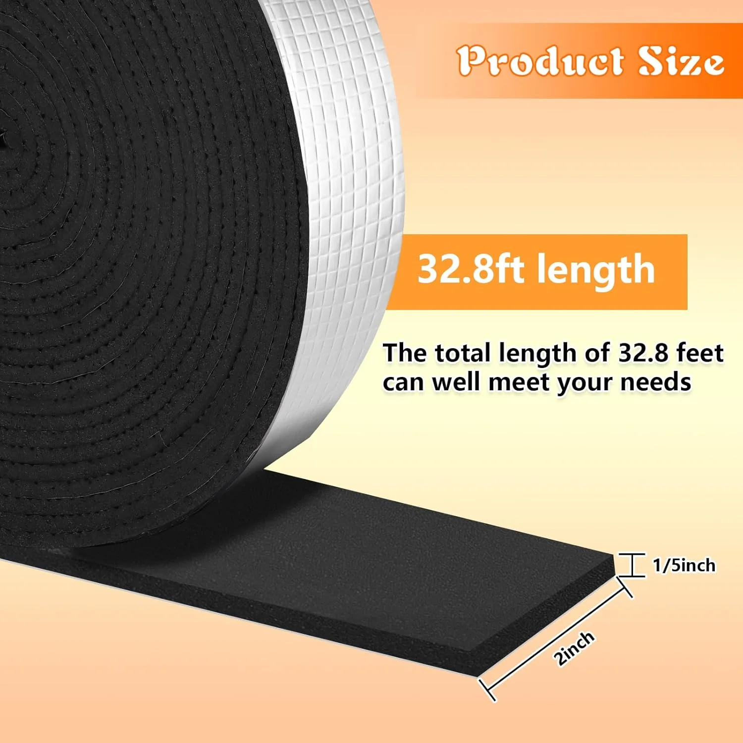 نوار عایق لوله GJL، عرض 2 اینچ در طول 32.8 فوت، فوم و فویل، خود چسب، برای محافظت از یخ زدگی در زمستان، عایق لوله برای لوله های آب سرد و گرم در فضای باز برای کاهش اتلاف گرما (1 عدد) نوار عایق لوله GJL، عرض 2 اینچ در طول 32.8 فوت، فوم و فویل، خود چسب، برای محافظت از یخ زدگی در زمستان، عایق لوله برای لوله های آب سرد و گرم در فضای باز برای کاهش اتلاف گرما (1 عدد)