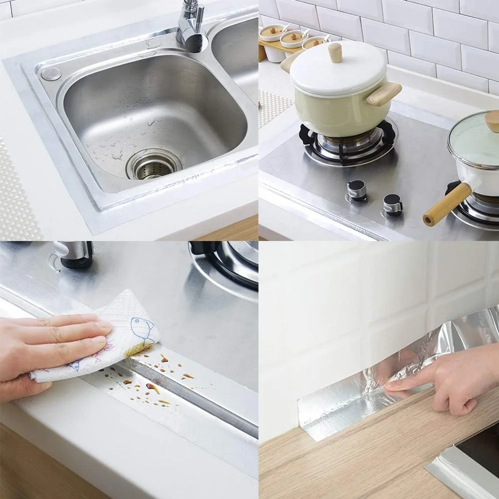 نوار فویل آلومینیومی HULPPRE - 2 اینچ در 65 فوت، نوار فلزی سنگین، نوار عایق ضد آب، برای پارگی لوله/آب بندی پنجره/سایبان RV/نشتی سقف/آب بندی قایق/تعمیرات AC نوار فویل آلومینیومی HULPPRE - 2 اینچ در 65 فوت، نوار فلزی سنگین، نوار عایق ضد آب، برای پارگی لوله/آب بندی پنجره/سایبان RV/نشتی سقف/آب بندی قایق/تعمیرات AC