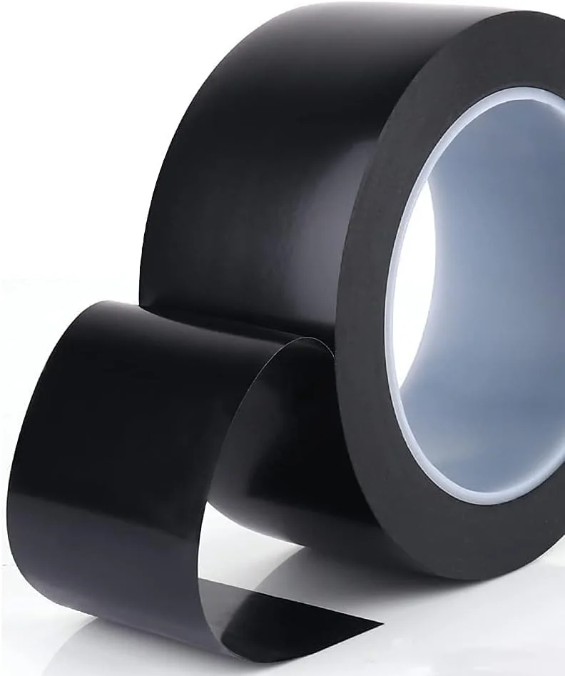 Siltox Black Electrical PVC Pipe Wrapping Tape 2" x 100' | Heavy-Duty PVC Tube Tape for Leak Prevention | Waterproof Insulation Tape for Electronic Parts, Connectors, and Pipe Repair (2)