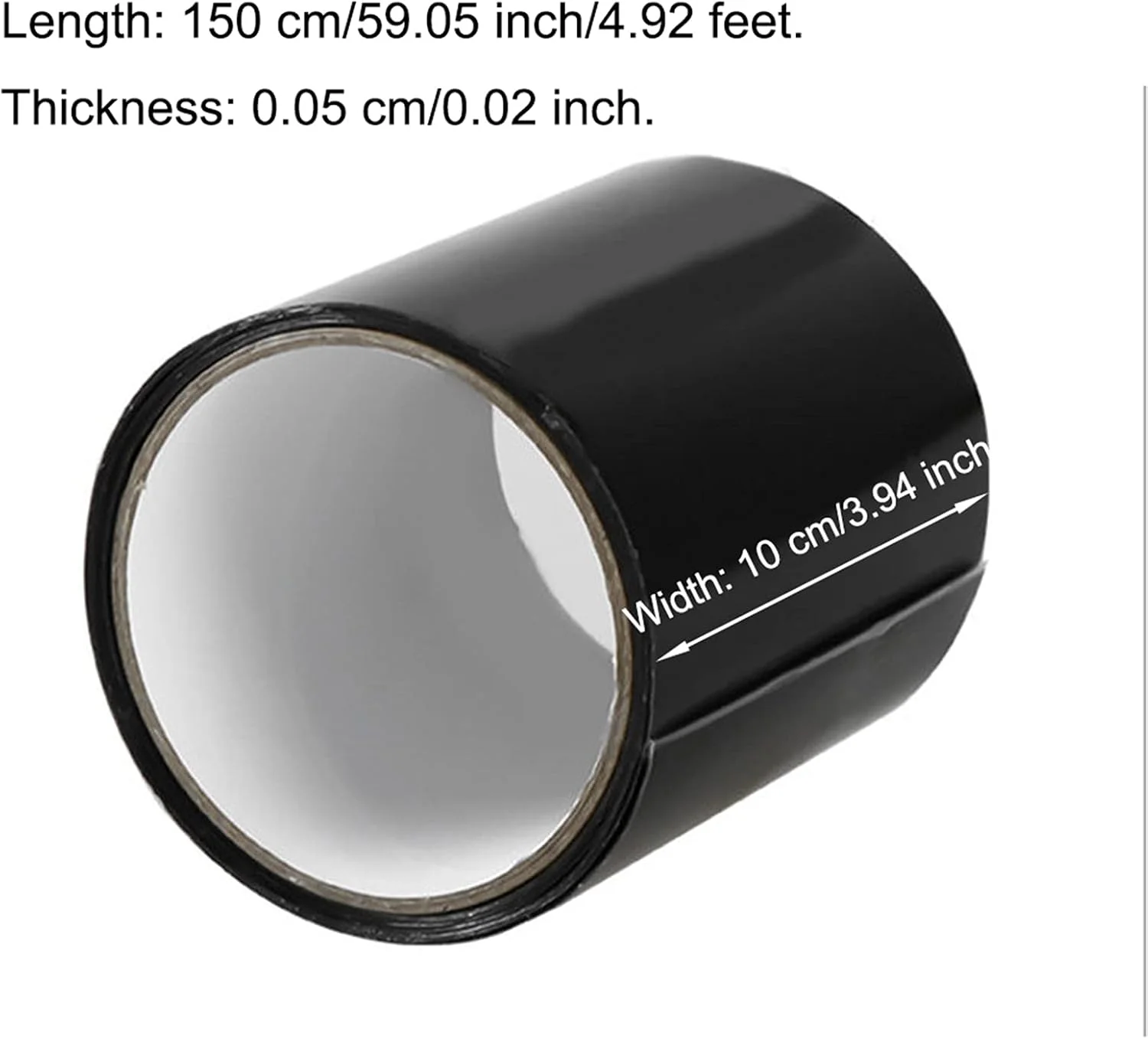 نوار چسب ضد آب قوی EORTA، نوار تعمیر انعطاف پذیر برای آب بندی/جلوگیری از نشتی/نوار چسب ضد رطوبت برای لوله های خودرو، وصله، ترک ها، مخازن آب، بشکه ها، 10X150 سانتی متر/4" X 59"، مشکی