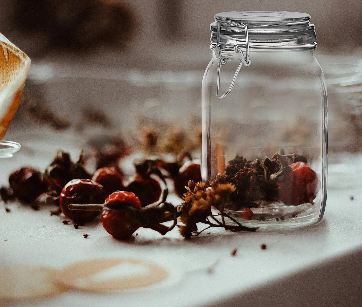 ست 3 تایی شیشه ای Marbelous با درب (1 لیتر) | ظرف نگهداری شیشه ای درب دار برای غذا، آرد، پاستا، قهوه، آبنبات، تشویقی سگ، تنقلات و موارد دیگر | ظروف شیشه ای سازمان دهنده | 1000 میلی لیتر ست 3 تایی شیشه ای Marbelous با درب (1 لیتر) | ظرف نگهداری شیشه ای درب دار برای غذا، آرد، پاستا، قهوه، آبنبات، تشویقی سگ، تنقلات و موارد دیگر | ظروف شیشه ای سازمان دهنده | 1000 میلی لیتر