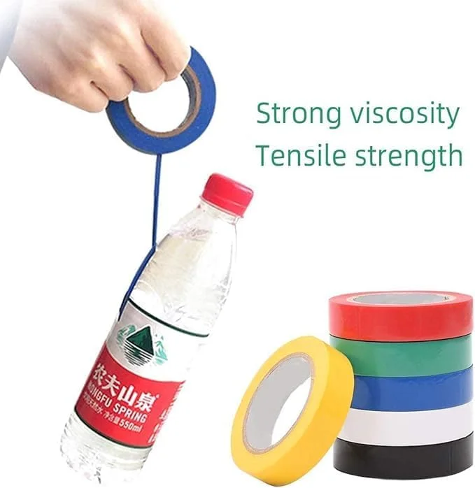 نوار عایق Adnext بسته 6 عددی رنگی 15mm x 18mm، نوار برق، نوار PVC، نوار چسب گافر، مناسب برای عایق کابل، بزرگ نوار عایق Adnext بسته 6 عددی رنگی 15mm x 18mm، نوار برق، نوار PVC، نوار چسب گافر، مناسب برای عایق کابل، بزرگ