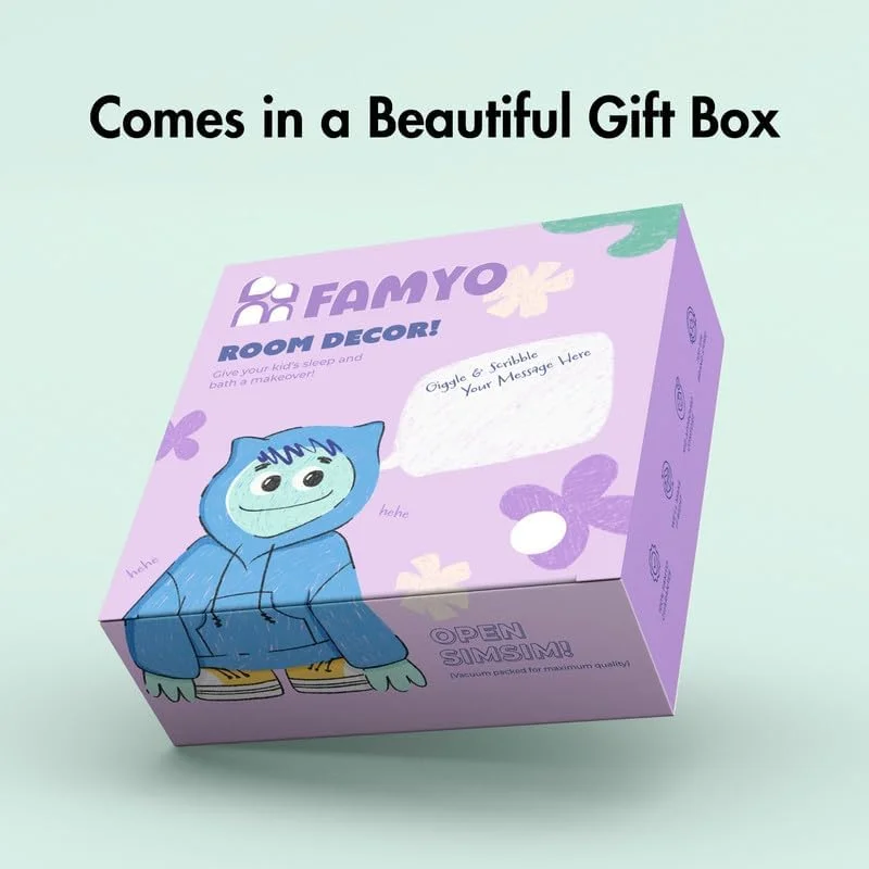 پتوی شب‌تاب کودکانه فامیو سایز کوئین - طرح موشک | 200x152 سانتی‌متر، 0-15 سال | پتو پشمی نرم و لطیف | پتوی شب‌تاب دنج و گرم مناسب تمام فصول | هدیه ایده‌آل برای پسران و دختران (خاکستری)