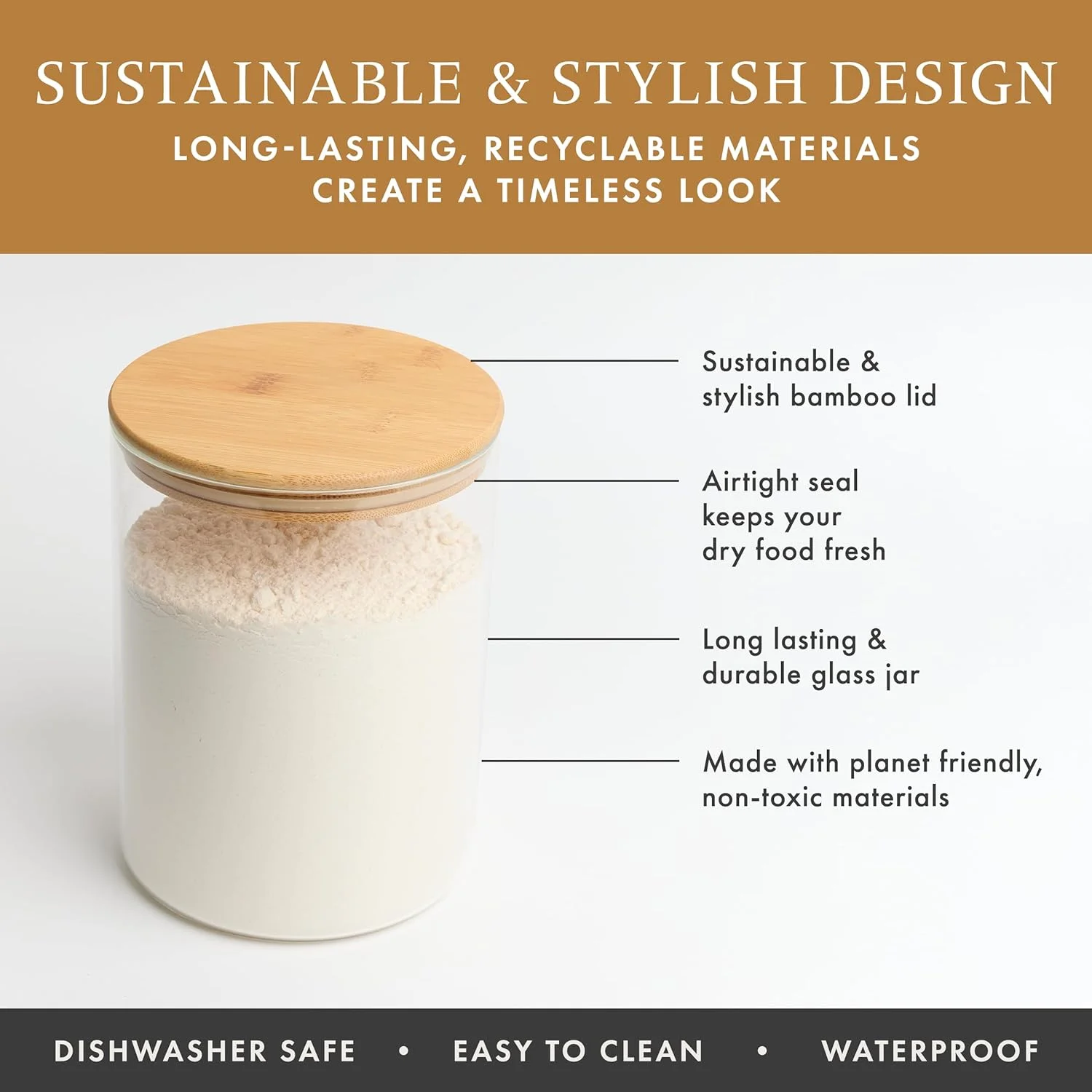 ظروف شیشه ای درب بامبو Livabl برای سازماندهی کابینت، ظروف شیشه ای ذخیره سازی، ظروف شیشه ای ذخیره سازی درب دار، شیشه مربا، شیشه پاستا، ظروف و بانکه های ذخیره سازی (3 لیتر) ظروف شیشه ای درب بامبو Livabl برای سازماندهی کابینت، ظروف شیشه ای ذخیره سازی، ظروف شیشه ای ذخیره سازی درب دار، شیشه مربا، شیشه پاستا، ظروف و بانکه های ذخیره سازی (3 لیتر)