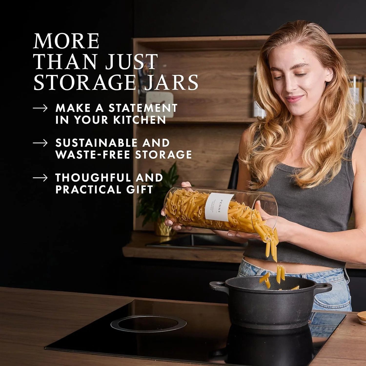 ظروف شیشه ای درب بامبو Livabl برای سازماندهی کابینت، ظروف شیشه ای ذخیره سازی، ظروف شیشه ای ذخیره سازی درب دار، شیشه مربا، شیشه پاستا، ظروف و بانکه های ذخیره سازی (3 لیتر) ظروف شیشه ای درب بامبو Livabl برای سازماندهی کابینت، ظروف شیشه ای ذخیره سازی، ظروف شیشه ای ذخیره سازی درب دار، شیشه مربا، شیشه پاستا، ظروف و بانکه های ذخیره سازی (3 لیتر)