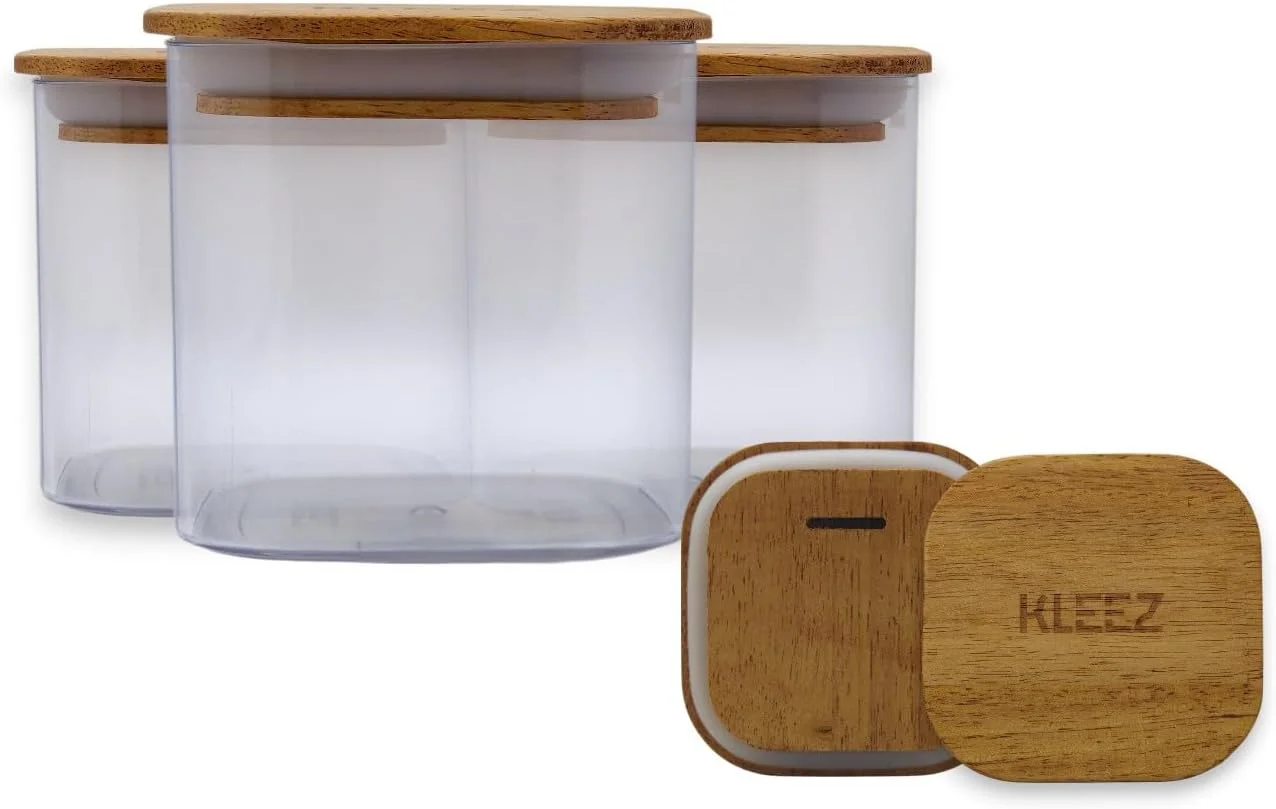 ظروف نگهداری مواد غذایی درب چوبی کیلیز | ست 3 عددی ظروف پلاستیکی بدون BPA با درب چوبی طبیعی | ظروف 500 سی سی برای سازماندهی آشپزخانه | ظروف شفاف برای استفاده در خانه و آشپزخانه ظروف نگهداری مواد غذایی درب چوبی کیلیز | ست 3 عددی ظروف پلاستیکی بدون BPA با درب چوبی طبیعی | ظروف 500 سی سی برای سازماندهی آشپزخانه | ظروف شفاف برای استفاده در خانه و آشپزخانه