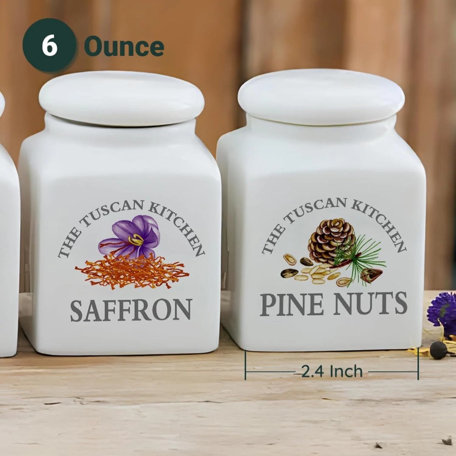 ظروف سرامیکی نگهداری ادویه جات آشپزخانه، ظروف شیشه ای مواد غذایی با درب های محکم، ظروف 170 گرمی برای آجیل صورتی، زردچوبه، زعفران، فلفل سیاه، ست 4 عددی، سفید ظروف سرامیکی نگهداری ادویه جات آشپزخانه، ظروف شیشه ای مواد غذایی با درب های محکم، ظروف 170 گرمی برای آجیل صورتی، زردچوبه، زعفران، فلفل سیاه، ست 4 عددی، سفید