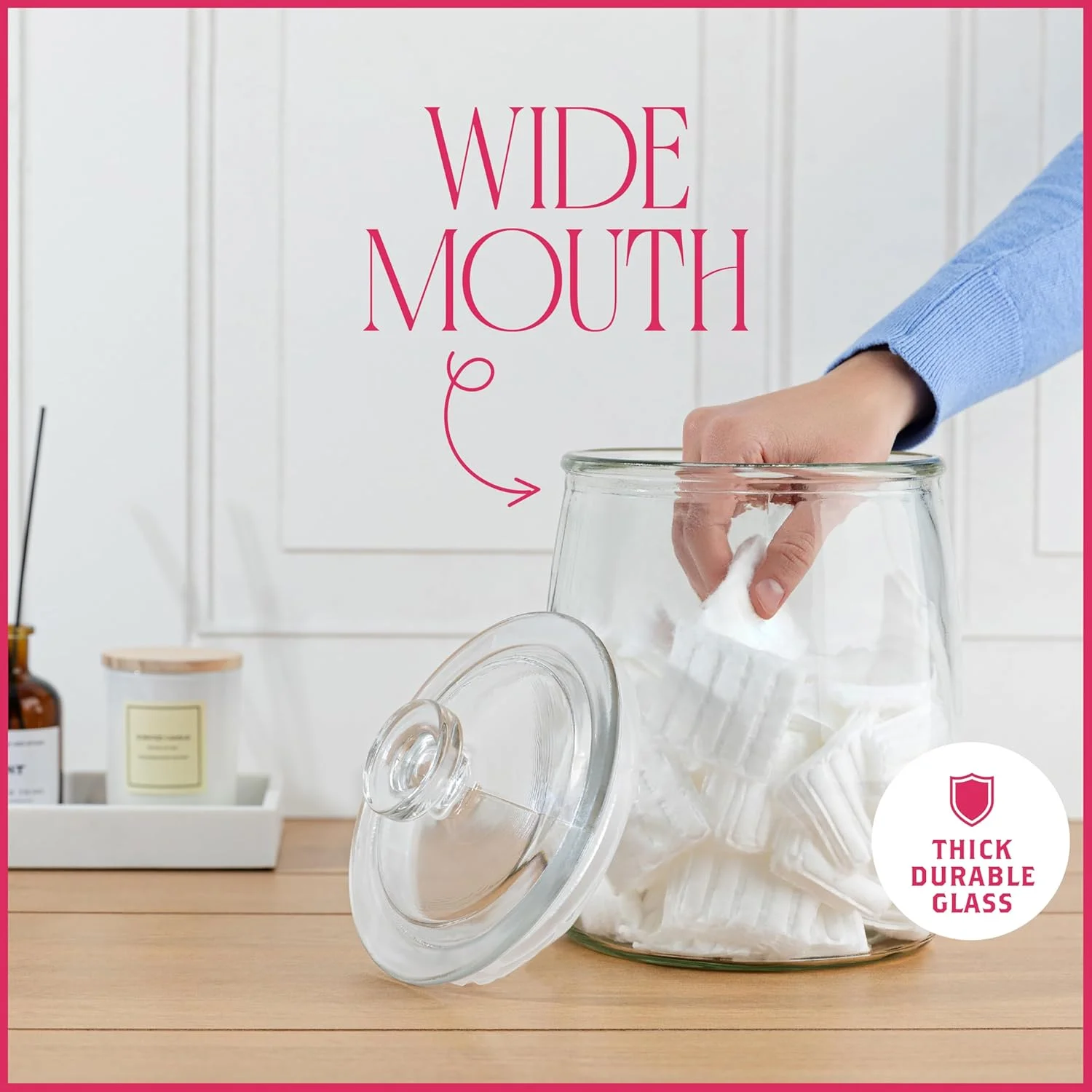 ست 2 عددی شیشه کوکی 1 گالنی kitchentoolz با درب - شیشه های بزرگ با درب برای کوکی، آبنبات، آرد، شکر، خوراکی های حیوانات خانگی - ظروف شیشه ای شفاف برای نگهداری مواد غذایی ست 2 عددی شیشه کوکی 1 گالنی kitchentoolz با درب - شیشه های بزرگ با درب برای کوکی، آبنبات، آرد، شکر، خوراکی های حیوانات خانگی - ظروف شیشه ای شفاف برای نگهداری مواد غذایی