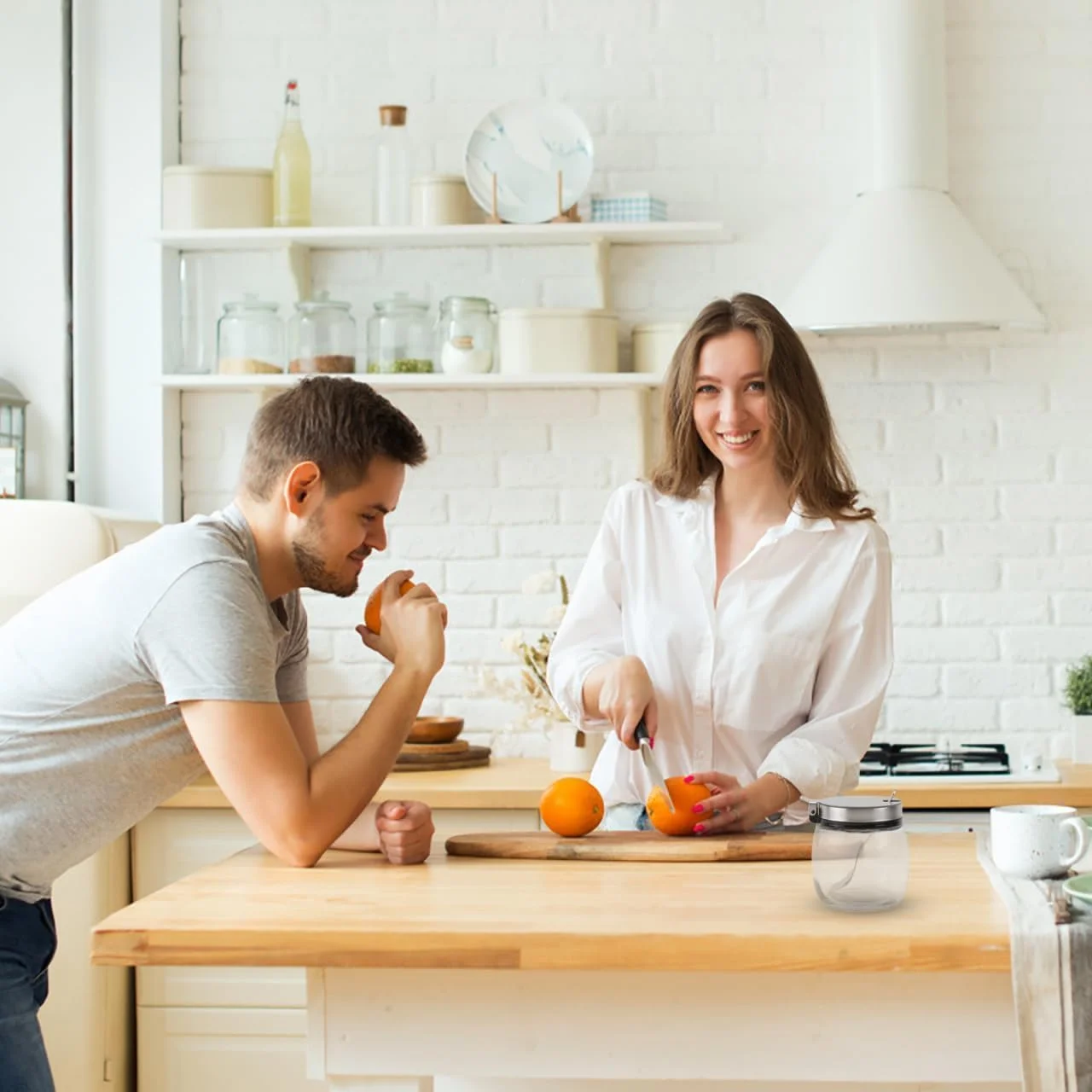 ست 2 عددی ظروف شیشه ای شکر و نمک، ظروف نگهداری آشپزخانه 240 میلی لیتری با درب و قاشق، ظروف درب دار برای قهوه، ادویه جات، چای، حبه قند، سازماندهی انبار ست 2 عددی ظروف شیشه ای شکر و نمک، ظروف نگهداری آشپزخانه 240 میلی لیتری با درب و قاشق، ظروف درب دار برای قهوه، ادویه جات، چای، حبه قند، سازماندهی انبار