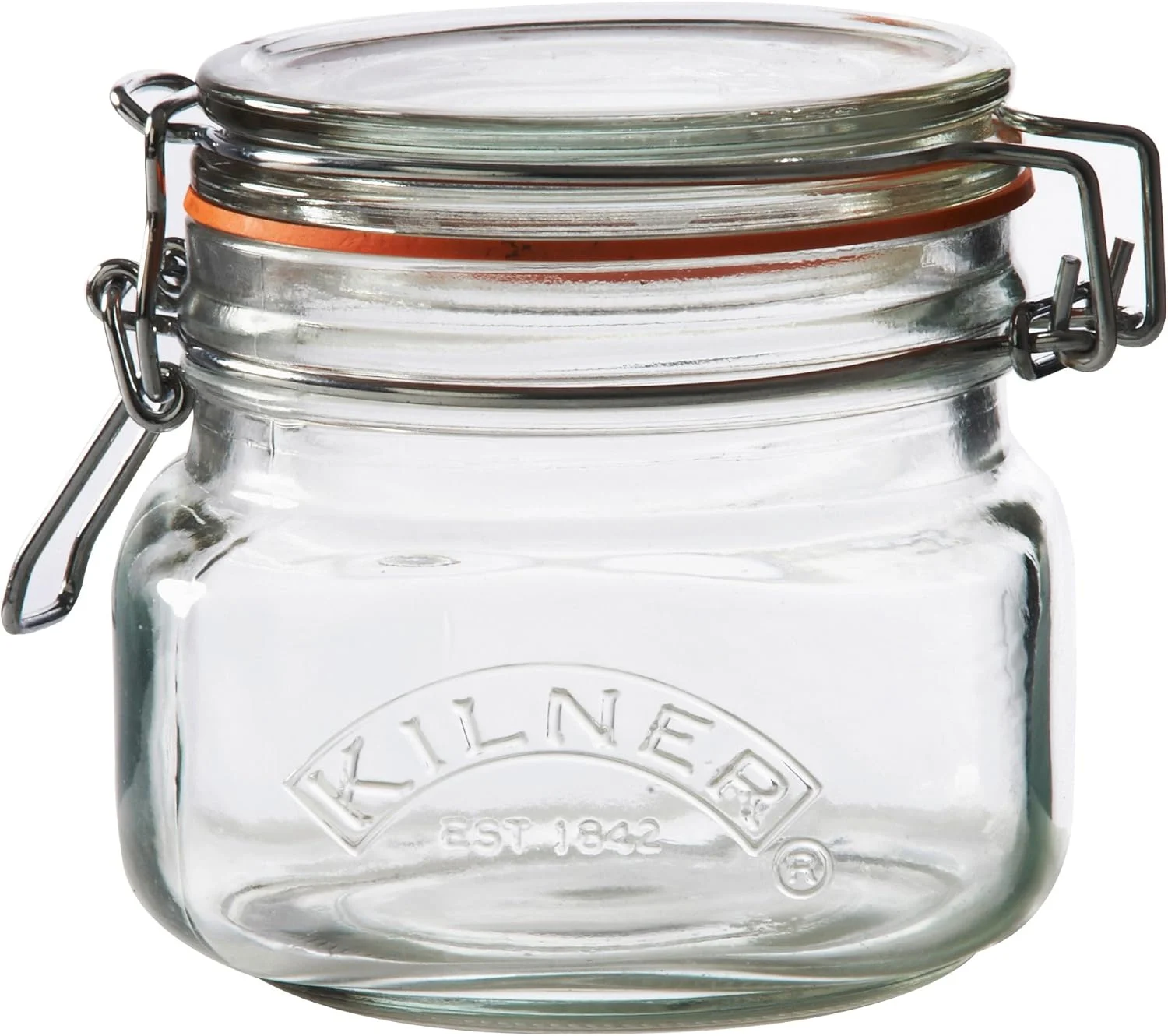 Kilner 25.51 Preserving Jar for Jam, with Square Base and Mechanic Cap Clip, Capacity: 0.5 litres Kilner 25.51 Preserving Jar for Jam, with Square Base and Mechanic Cap Clip, Capacity: 0.5 litres