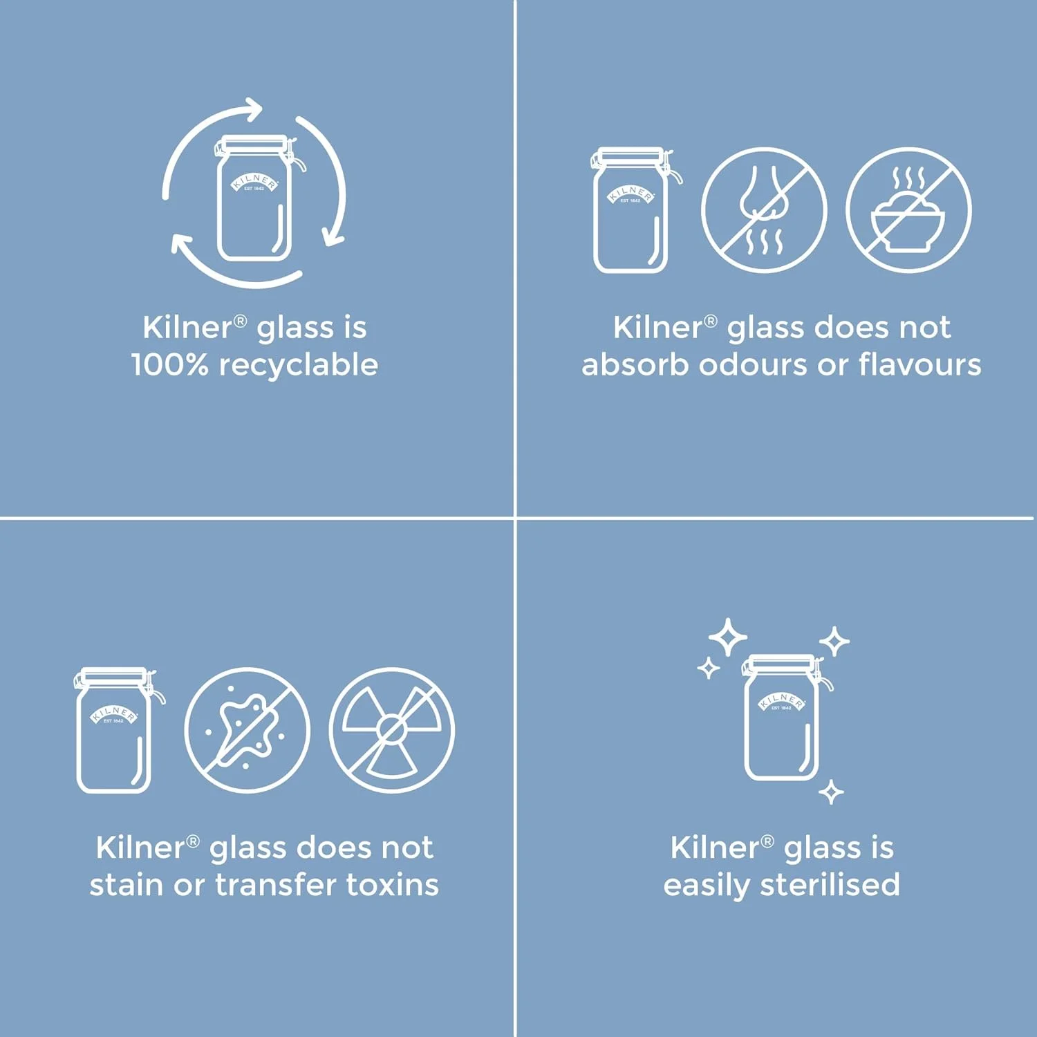 Kilner Set of 3 Clip Top Round Jars|0.5 Litre Capacity| Orange Seal and Stainless Steel Clip Fastening|Perfect for Storage & Preserving 0.5L 0025.054 Kilner Set of 3 Clip Top Round Jars|0.5 Litre Capacity| Orange Seal and Stainless Steel Clip Fastening|Perfect for Storage & Preserving 0.5L 0025.054