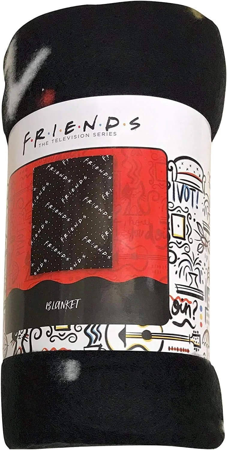 پتو پلار فلیس مشکی با لوگوی رسمی سریال فرندز پتو پلار فلیس مشکی با لوگوی رسمی سریال فرندز