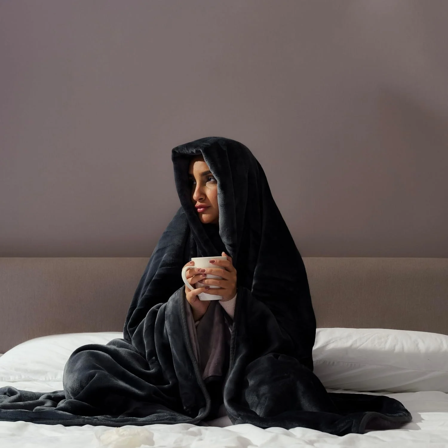 پتوی زمستانی نیام 100% پلی استر. سایز 200X150 - پتوی مخملی نرم و راحت، دو رنگ. رنگ آبی تیره