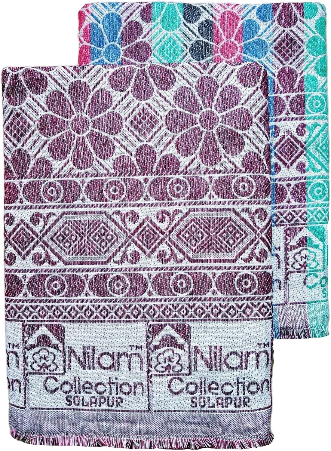 مجموعه نیلام، چادر/ملحفه نخی سولاپور، یک نفره، سایز کامل، رنگ سرمه ای، بسته 2 عددی (سایز- 152X228 سانتی متر) مجموعه نیلام، چادر/ملحفه نخی سولاپور، یک نفره، سایز کامل، رنگ سرمه ای، بسته 2 عددی (سایز- 152X228 سانتی متر)