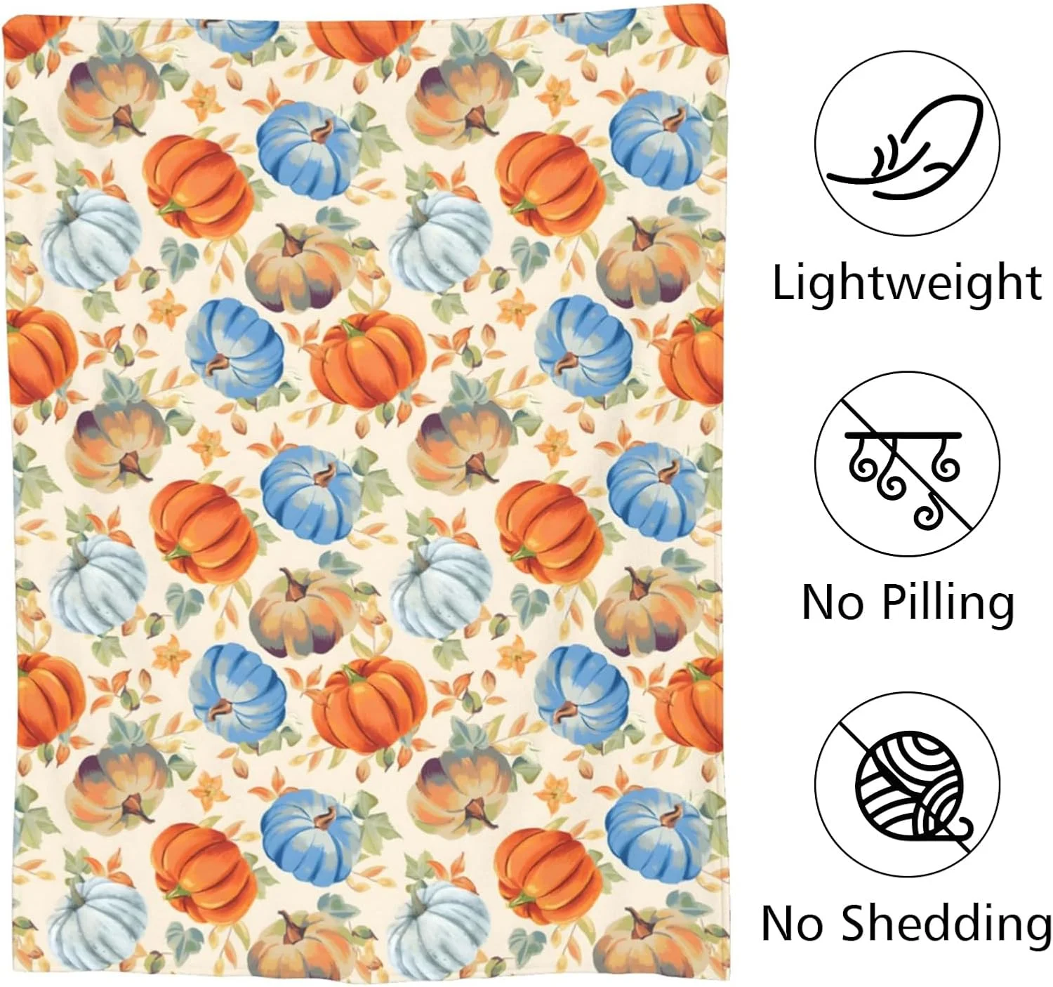 پتوی پاییزی کدو تنبل Newhomestyle، پتوی فلانل سبک وزن و ضد پرز با طرح برگ های نارنجی، پتوی پشمی نرم و گرم برای بزرگسالان، مناسب برای مبل، تخت و صندلی اتاق نشیمن (150x200 سانتی متر) پتوی پاییزی کدو تنبل Newhomestyle، پتوی فلانل سبک وزن و ضد پرز با طرح برگ های نارنجی، پتوی پشمی نرم و گرم برای بزرگسالان، مناسب برای مبل، تخت و صندلی اتاق نشیمن (150x200 سانتی متر)