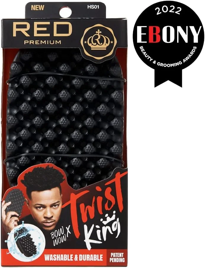 برس حالت دهنده چرخشی لوکس RED by Kiss Bow Wow X Twist King - برس با دوام و قابل شستشو برای فر آفریقایی، مناسب برای آرایشگران و استفاده روزانه، ایده آل برای موهای فر، مجعد و 4C برس حالت دهنده چرخشی لوکس RED by Kiss Bow Wow X Twist King - برس با دوام و قابل شستشو برای فر آفریقایی، مناسب برای آرایشگران و استفاده روزانه، ایده آل برای موهای فر، مجعد و 4C