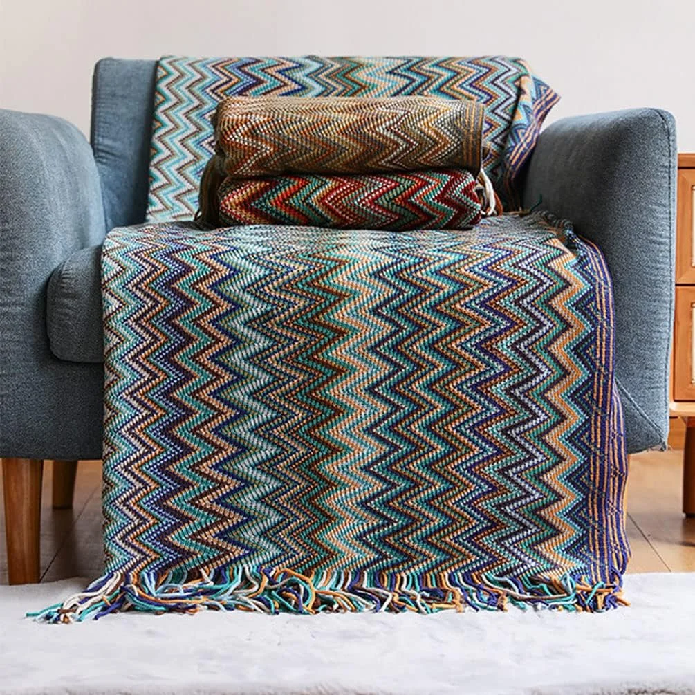 پتوی بافتنی بوهو تابستانی Namzi با ریشه، پتوی نرم برای چرت زدن، آبی، 1 عدد، 130 * 180 سانتی متر، سبک وزن برای استفاده روزانه، ایده آل برای پتو پتوی بافتنی بوهو تابستانی Namzi با ریشه، پتوی نرم برای چرت زدن، آبی، 1 عدد، 130 * 180 سانتی متر، سبک وزن برای استفاده روزانه، ایده آل برای پتو