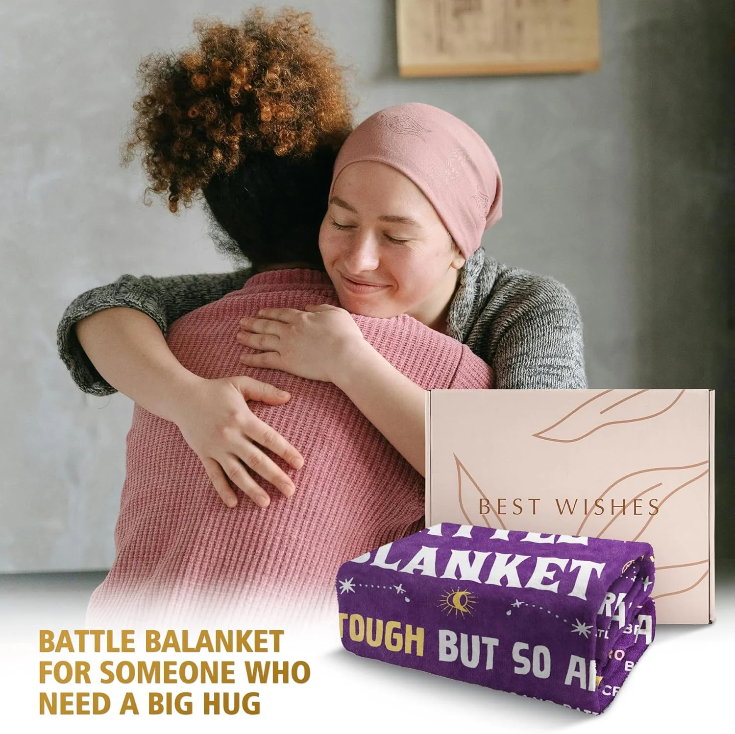 هدیه های بهبودی موساکوین برای زنان/مردان، هدیه های به یاد شما، هدیه های الهام بخش، هدیه های بهبودی سرطان/شیمی درمانی/جراحی - پتوی نبرد پیام مراقبتی معنادار 50 اینچ در 60 اینچ (بنفش) هدیه های بهبودی موساکوین برای زنان/مردان، هدیه های به یاد شما، هدیه های الهام بخش، هدیه های بهبودی سرطان/شیمی درمانی/جراحی - پتوی نبرد پیام مراقبتی معنادار 50 اینچ در 60 اینچ (بنفش)