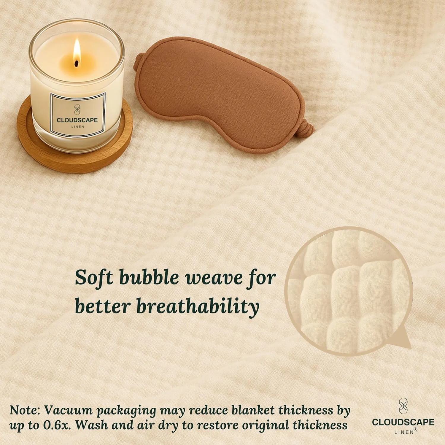 پتوی پنبهای موسلین 8 لایه نرم سایز کینگ، پتوی 100% پنبه ارگانیک، سبک و قابل تنفس برای تمام فصول، بهترین برای بهار، 233x274، عاجی پتوی پنبهای موسلین 8 لایه نرم سایز کینگ، پتوی 100% پنبه ارگانیک، سبک و قابل تنفس برای تمام فصول، بهترین برای بهار، 233x274، عاجی