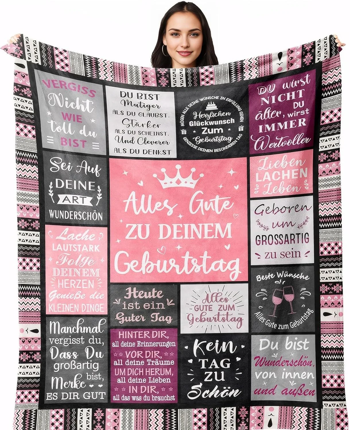 پتوی تزئینی تولدت مبارک Naapesi، پتوی پرتابی تولد 150x130 سانتی متر، پتوی دوستی، پتوی تولد برای زنان، پتوی پرتابی دخترانه، پتوی هدیه برای دوست، مادر، خواهر، مادربزرگ، همسر پتوی تزئینی تولدت مبارک Naapesi، پتوی پرتابی تولد 150x130 سانتی متر، پتوی دوستی، پتوی تولد برای زنان، پتوی پرتابی دخترانه، پتوی هدیه برای دوست، مادر، خواهر، مادربزرگ، همسر