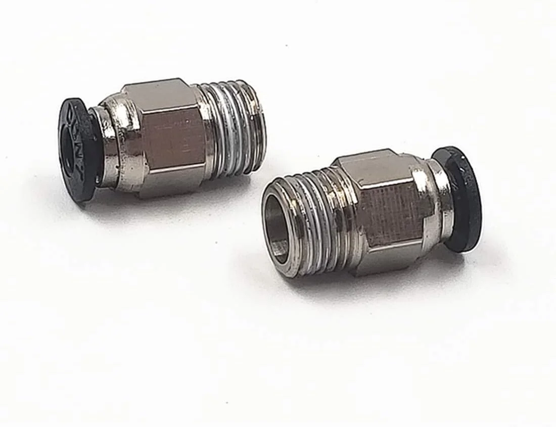 اتصالات پنوماتیک مستقیم نری PC4-M10 YFKJ0006 برای اکسترودر Bowden از راه دور E3D-V6 پرینتر سه بعدی (بسته 10 عددی)