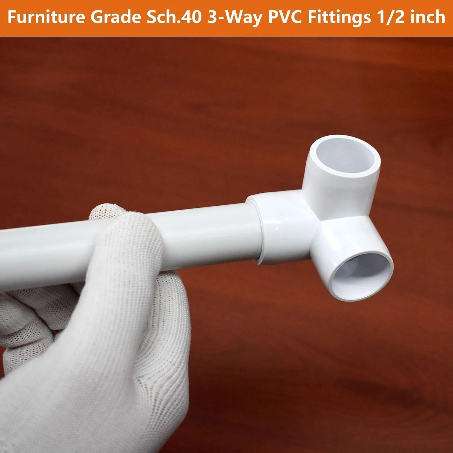 اتصالات سه راهی PVC یلاجوی، بسته 20 عددی، سایز 1/2 اینچ، اتصالات زانویی لوله PVC گرید مبلمان برای تمام سازه ها و قاب های DIY