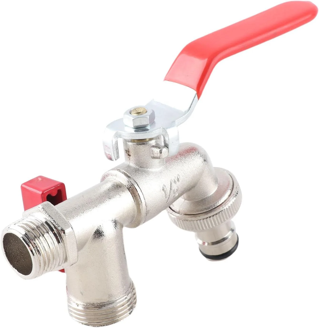 شیر آب برنجی دو طرفه Walfront (رزوه 1/2 اینچ، 1.6 مگاپاسکال)