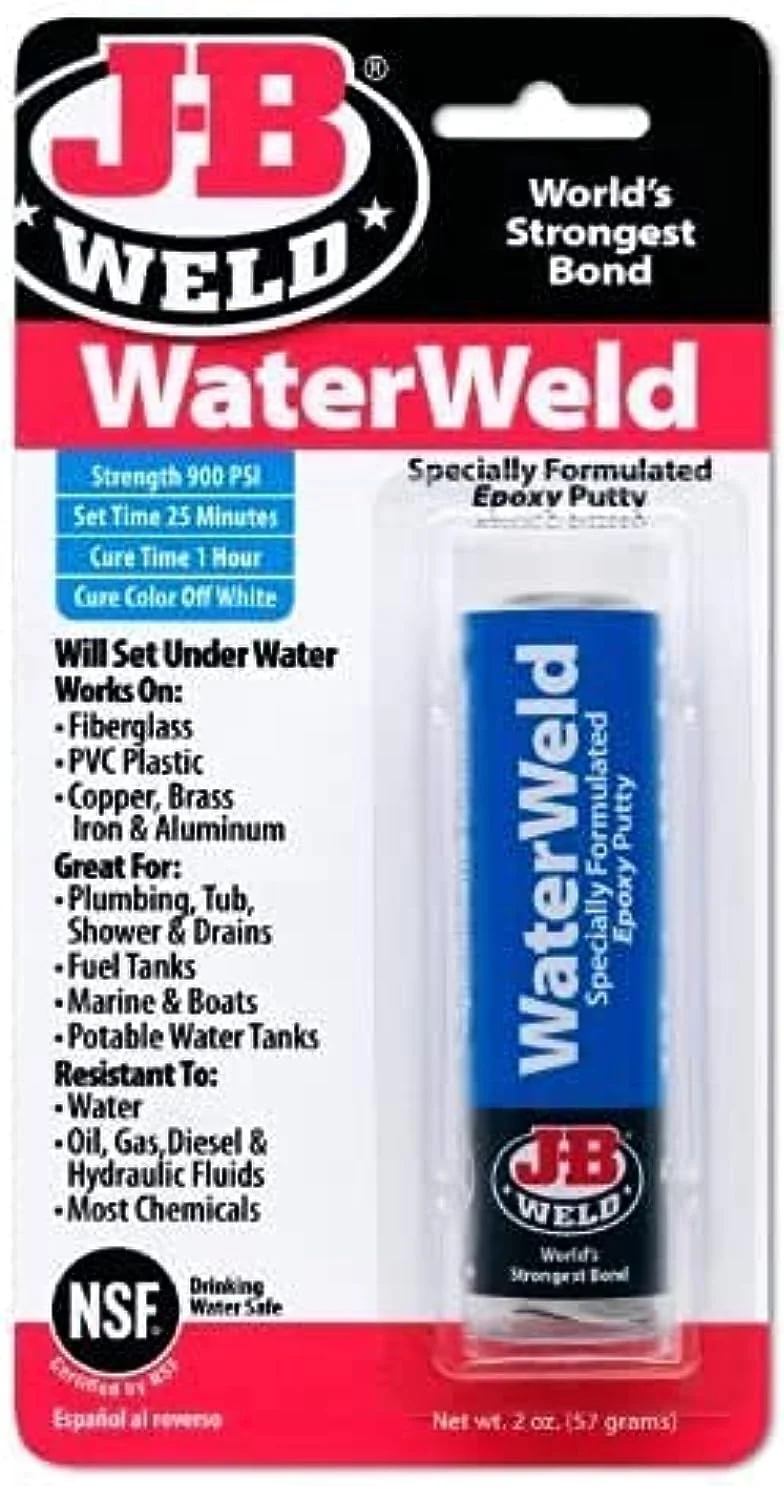 بتونه اپوکسی زیر آب WEICON J-B Weld 8277 WaterWeld، اندازه: 57 گرم (2 اونس)