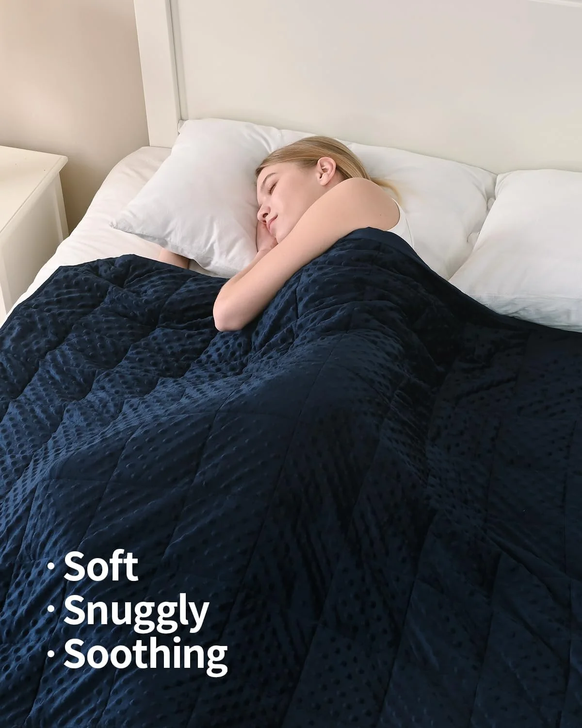 پتوی سنگین آقای سندمن برای بزرگسالان، پتوی سنگین مینک برای خانم ها و آقایان، خواب آرام، پتوهای نرم و راحت، قابل شستشو در ماشین لباسشویی، 152x203 سانتی متر، 9 کیلوگرم، آبی سرمه ای پتوی سنگین آقای سندمن برای بزرگسالان، پتوی سنگین مینک برای خانم ها و آقایان، خواب آرام، پتوهای نرم و راحت، قابل شستشو در ماشین لباسشویی، 152x203 سانتی متر، 9 کیلوگرم، آبی سرمه ای